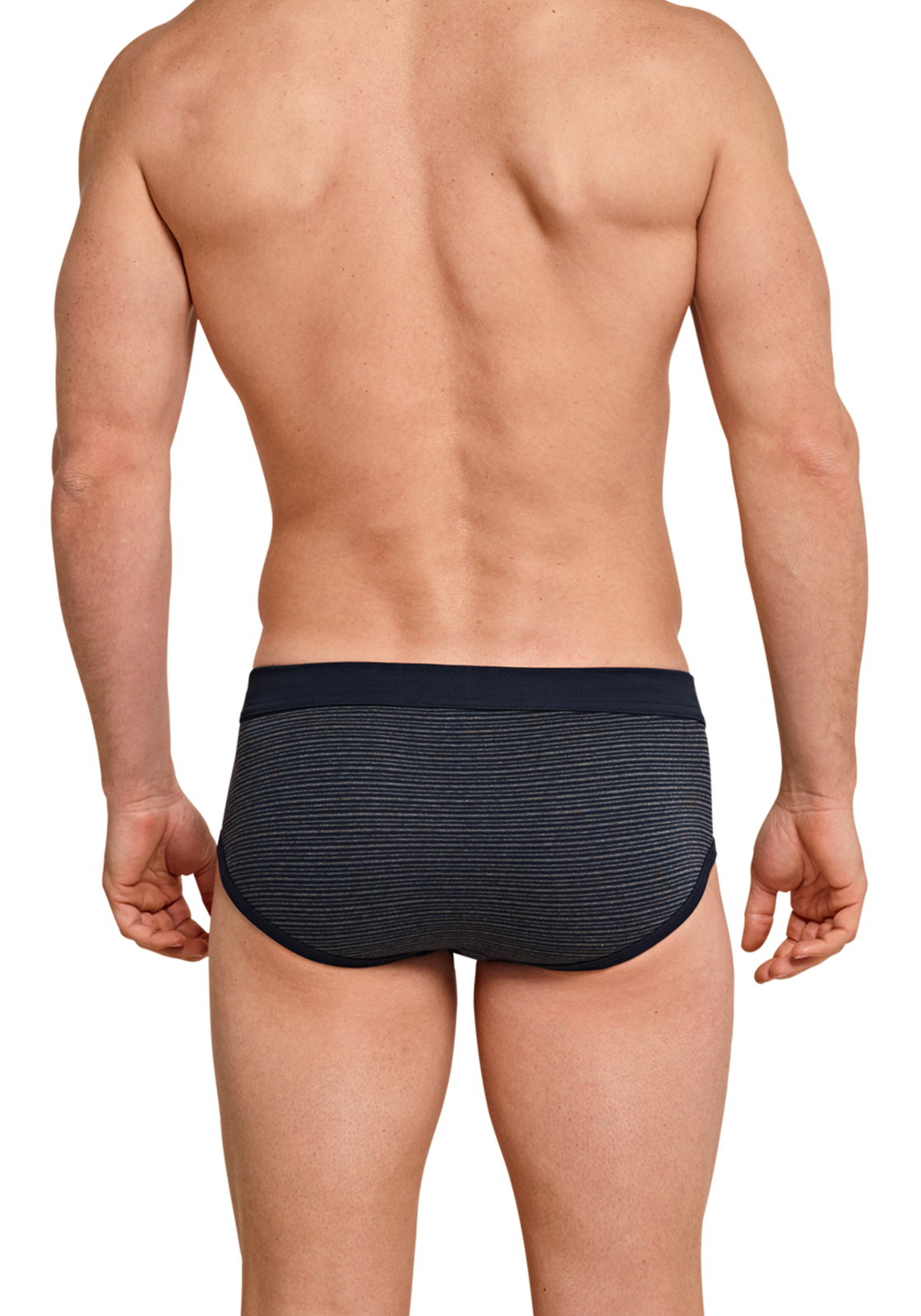 5-4007065656582-schiesser-slip-2p_HR SCHIESSER Original Classics sportslips (2-pack), Feinripp met gulp, donkerblauw gestreept