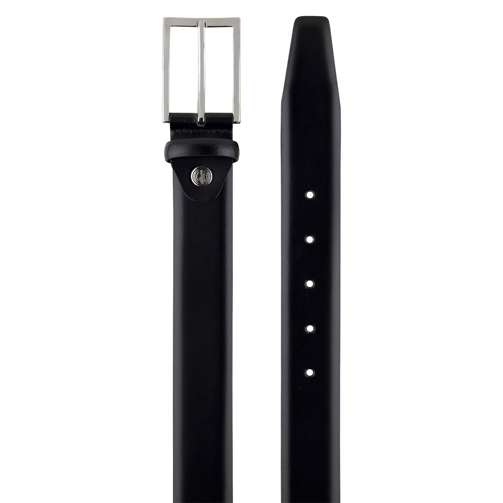 LINDENMANN leren heren riem, zwart
