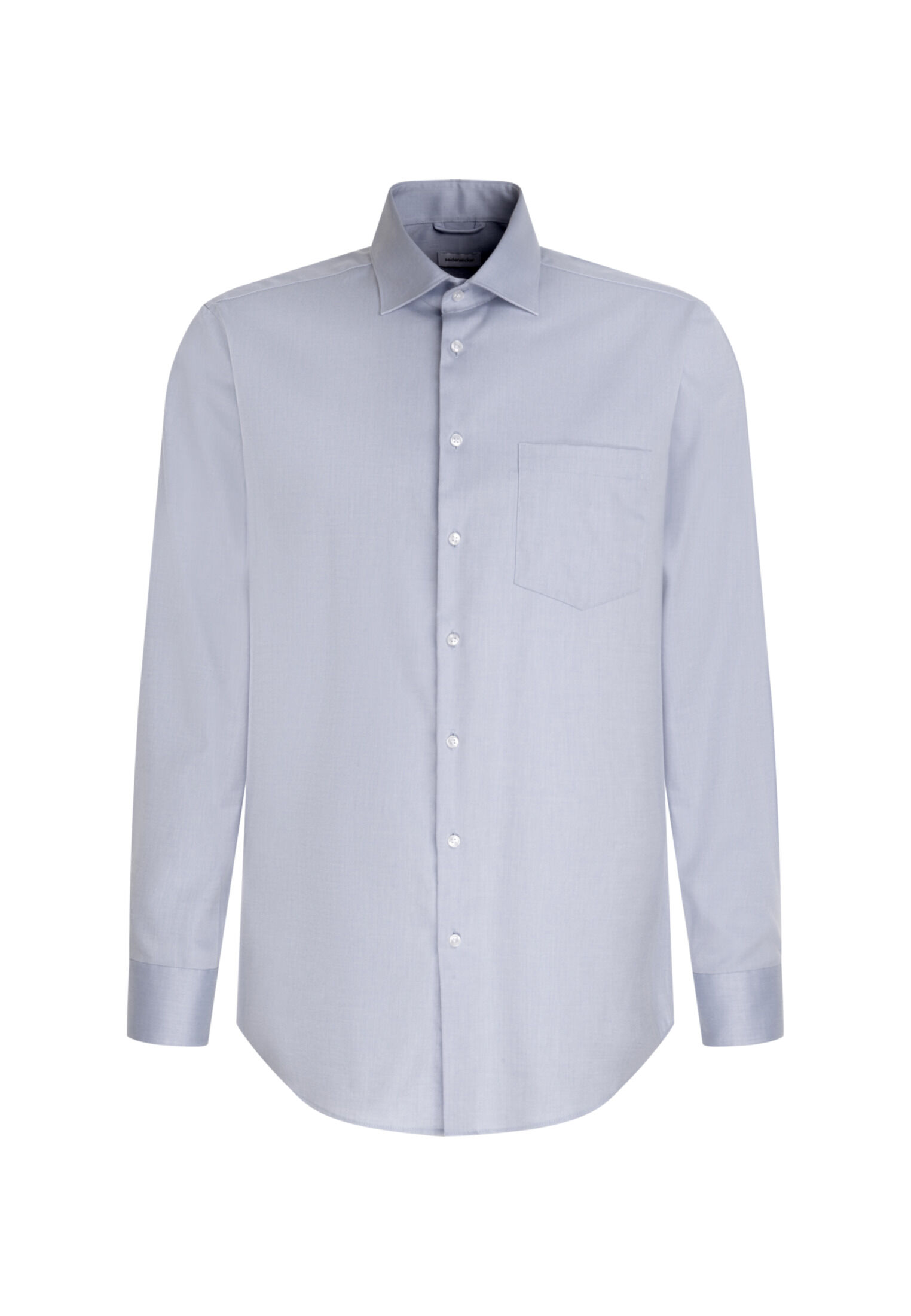 Seidensticker regular fit overhemd, popeline, blauw