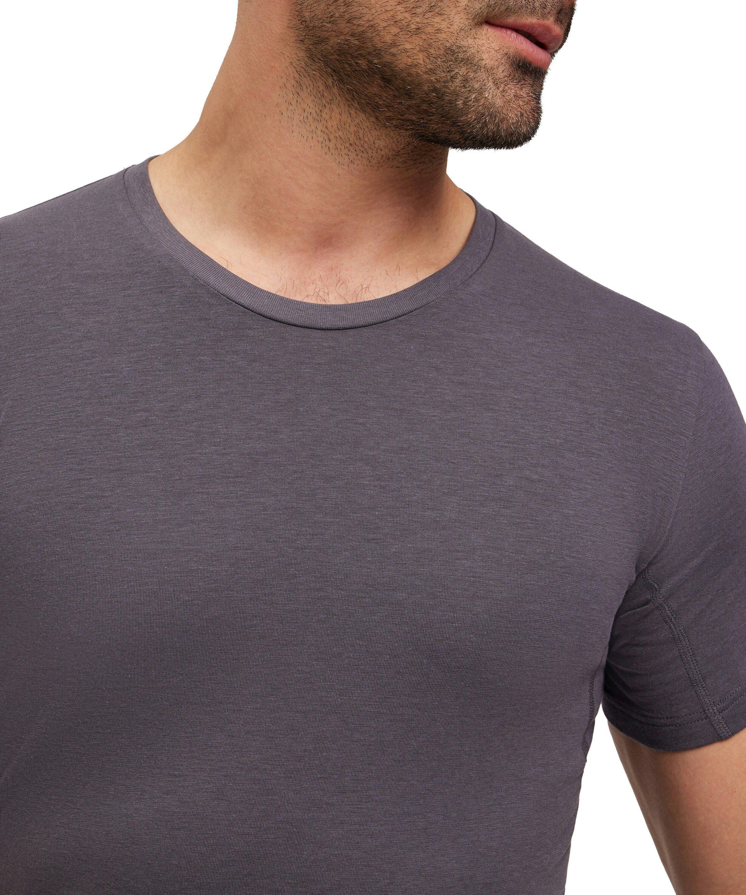 FALKE heren T-shirt Daily Climate Control, korte mouw, donkergrijs (carbon)