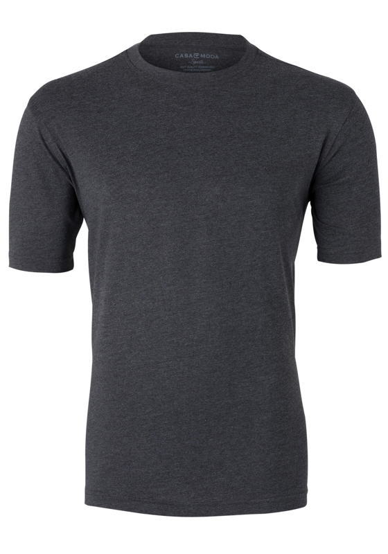 CASA MODA T-shirt, O-neck, antraciet melange CASA MODA T-shirt, O-neck, antraciet melange