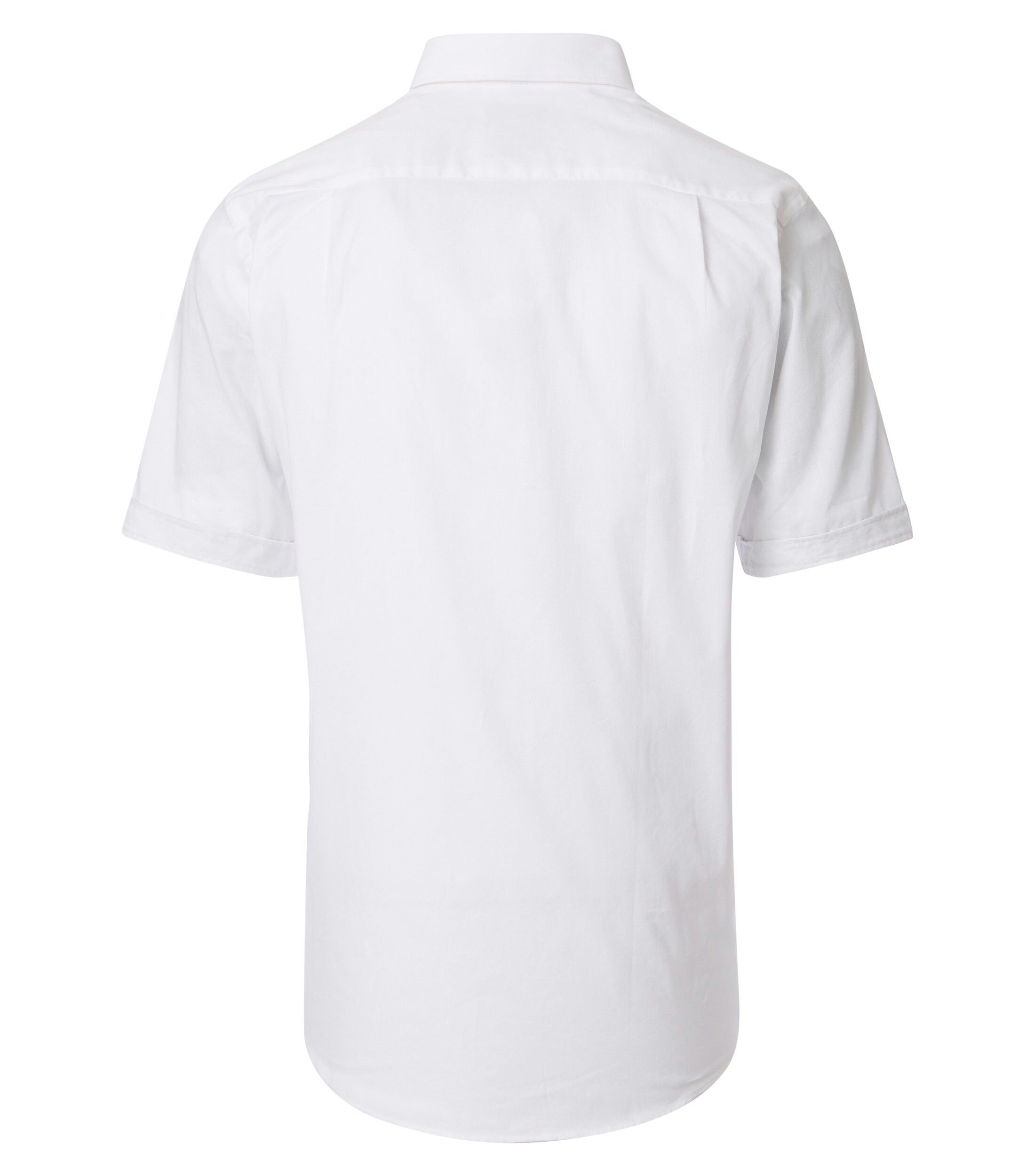 Redmond modern fit overhemd, korte mouw, Oxford, wit
