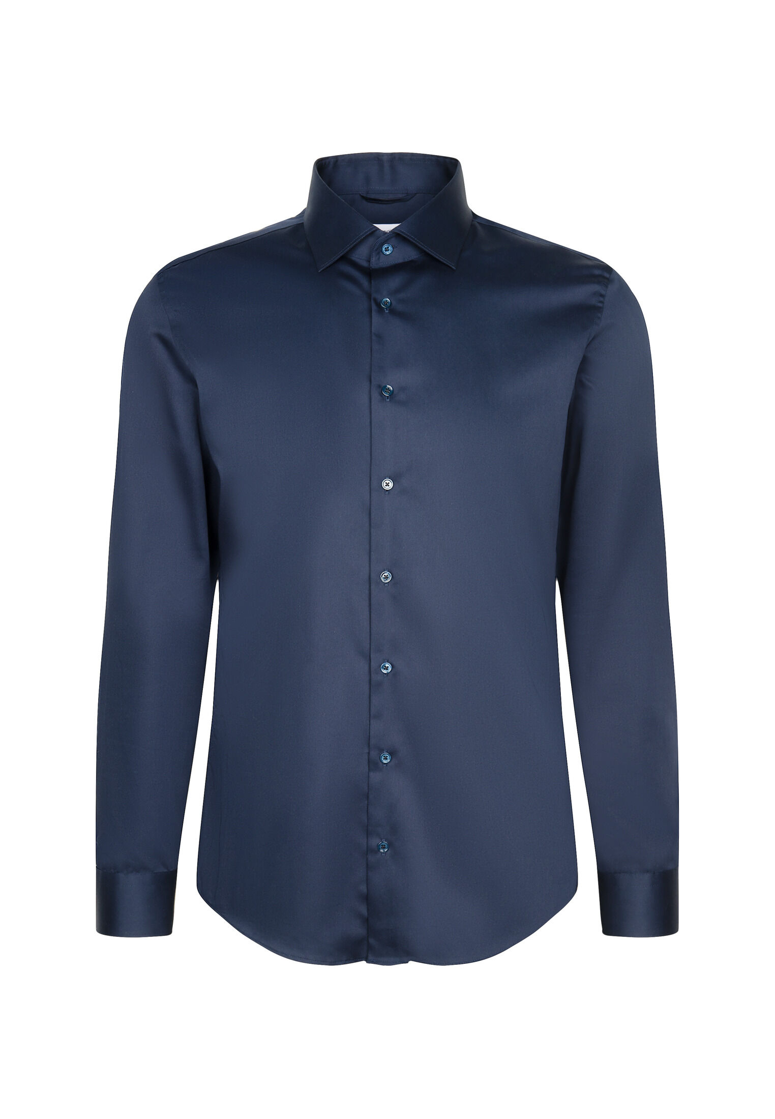 Seidensticker slim fit overhemd, popeline, blauw