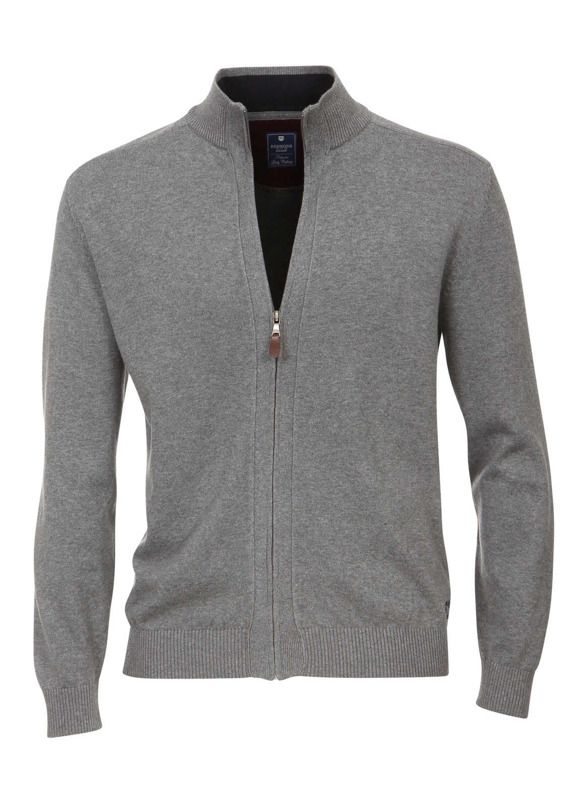 1-4049807430432-redmond-vest_HR Redmond heren vest katoen, met rits, grijs