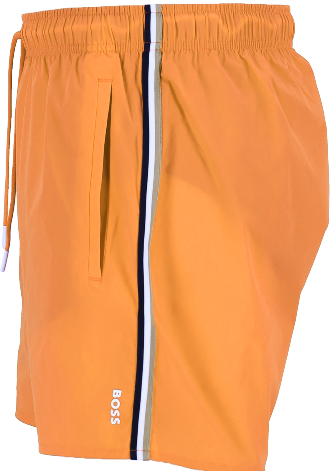 3-50491594-813 HUGO BOSS Iconic swim shorts, heren zwembroek, midden oranje