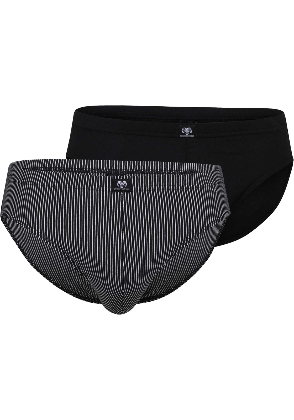 Ceceba heren sport slip (2-pack), zwart Ceceba heren sport slip (2-pack), zwart