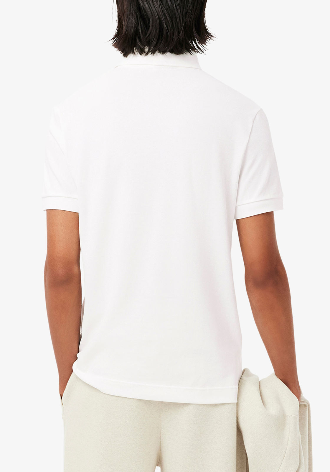 Lacoste Paris Stretch Pique Polo Regular Fit, wit Lacoste Paris Stretch Pique Polo Regular Fit, wit