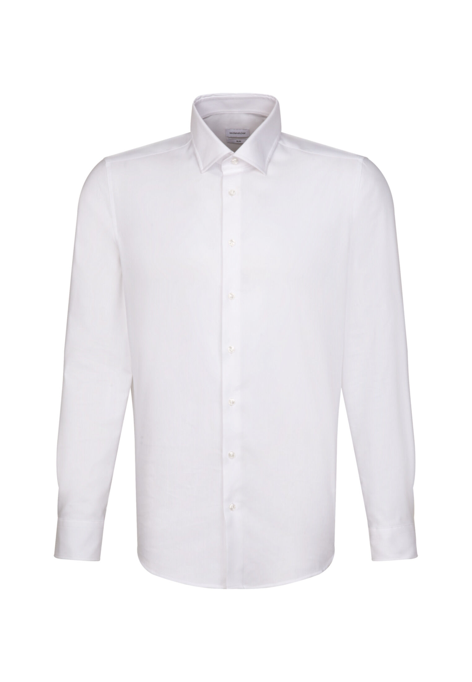 Seidensticker slim fit overhemd, popeline, wit
