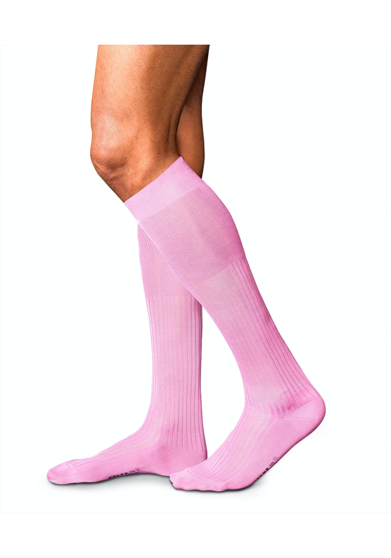 FALKE No. 10 Pure Fil d Ecosse herensokken, roze (peony) FALKE No. 10 Pure Fil d Ecosse herensokken, roze (peony)