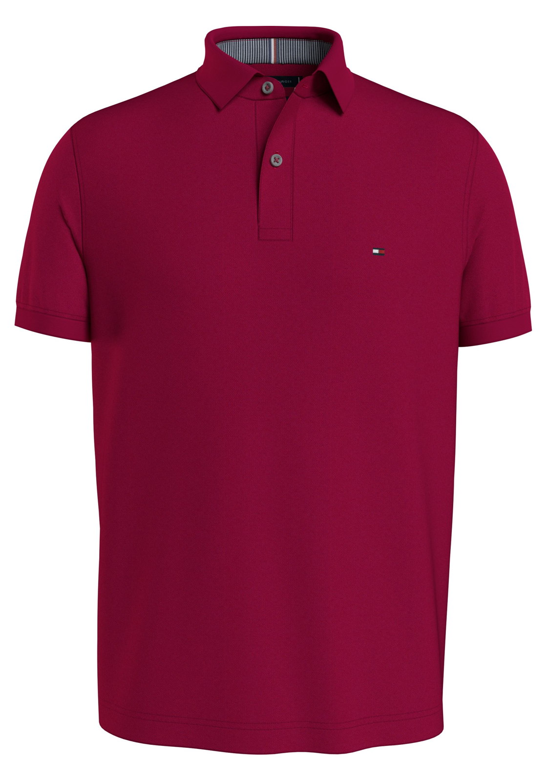 image_2_MW0MW17770XJV_F_C4401wid2000amphei2000ampop_usm1710 Tommy Hilfiger 1985 Regular Polo, heren poloshirt, donker roze-rood