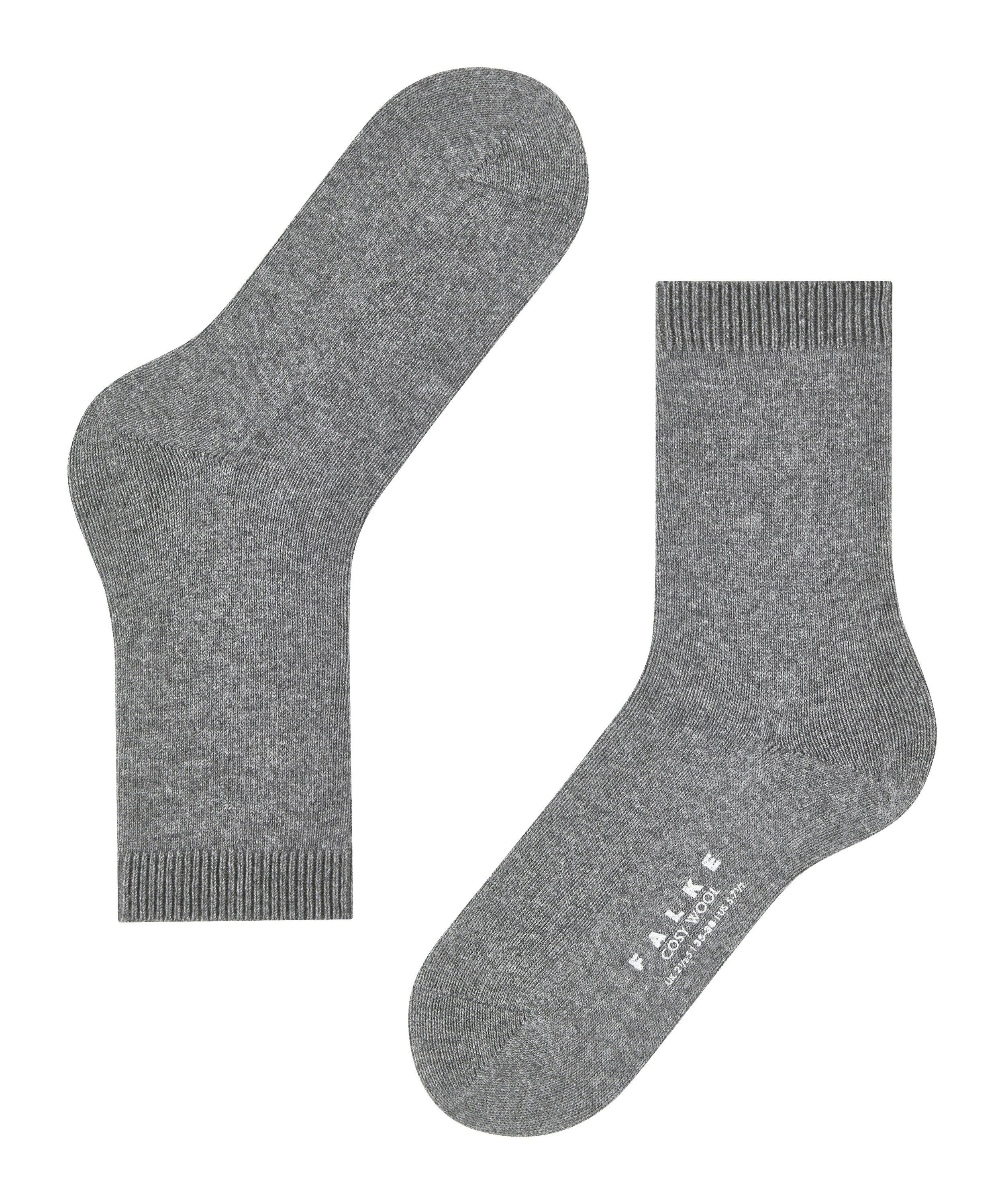 FALKE Cosy Wool damessokken, grijs (light greymelange)
