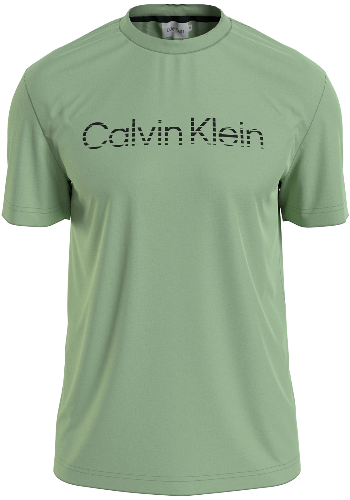 1-8720109239348-calvin_klein-tshirts-V24_HR Calvin Klein Degrade Logo T-shirt, heren T-shirt korte mouw O-hals, groen