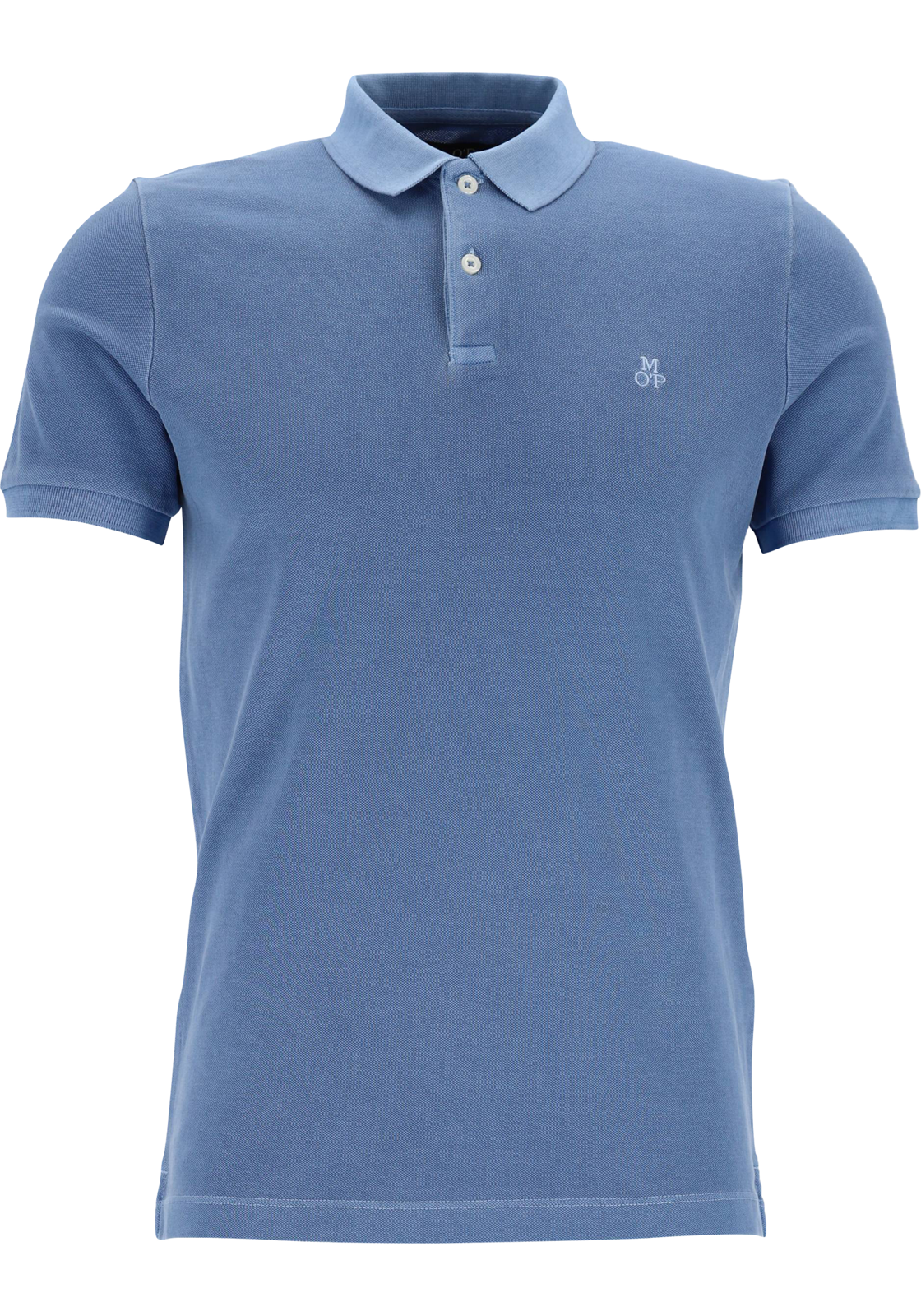 1-7325868595936-Marc_OPolo-MP_PS_blauw_422249653190852_4fotos_HR Marc O'Polo shaped fit polo, heren poloshirt korte mouw, middenblauw