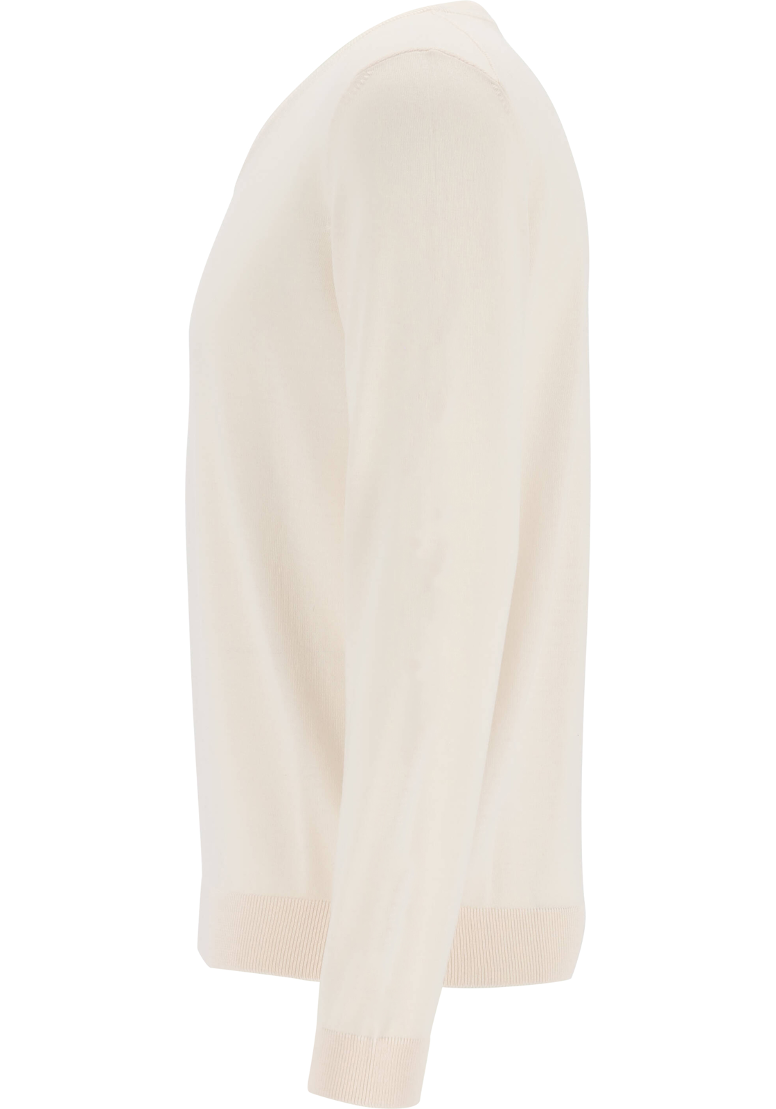 2-4063537034289-BOSS-BOSS_TR_wit_50468261131_360_HR BOSS Melba slim fit trui wol, heren pullover met V-hals, wit