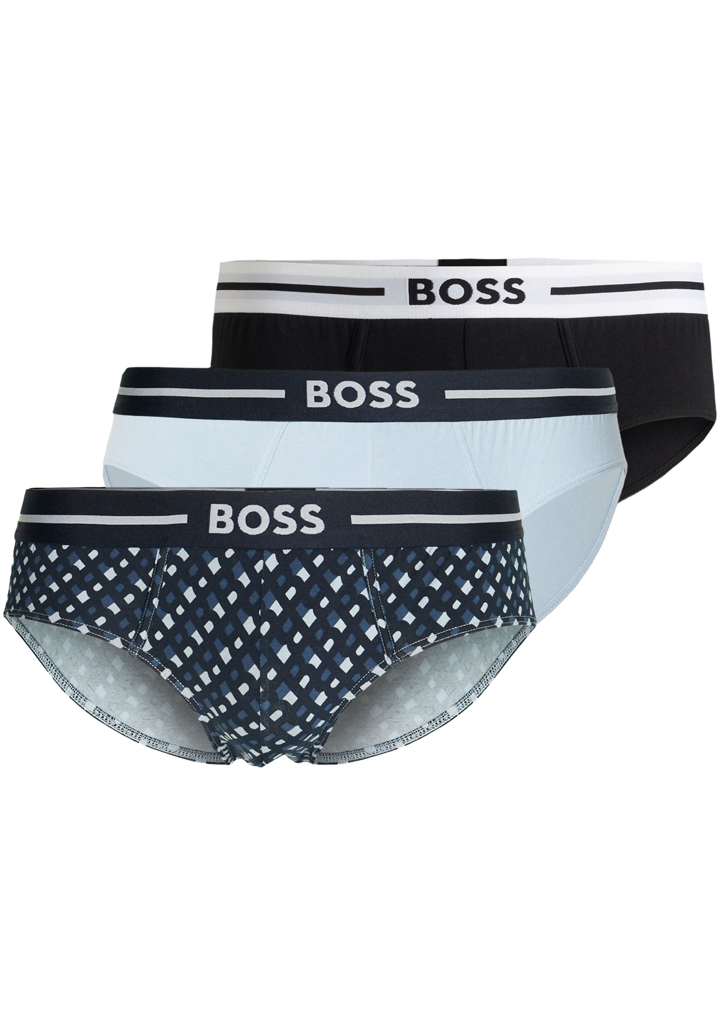 Slip Hugo Boss Gris Stretch - Taille M (US M/IT M), Coton élasthanne