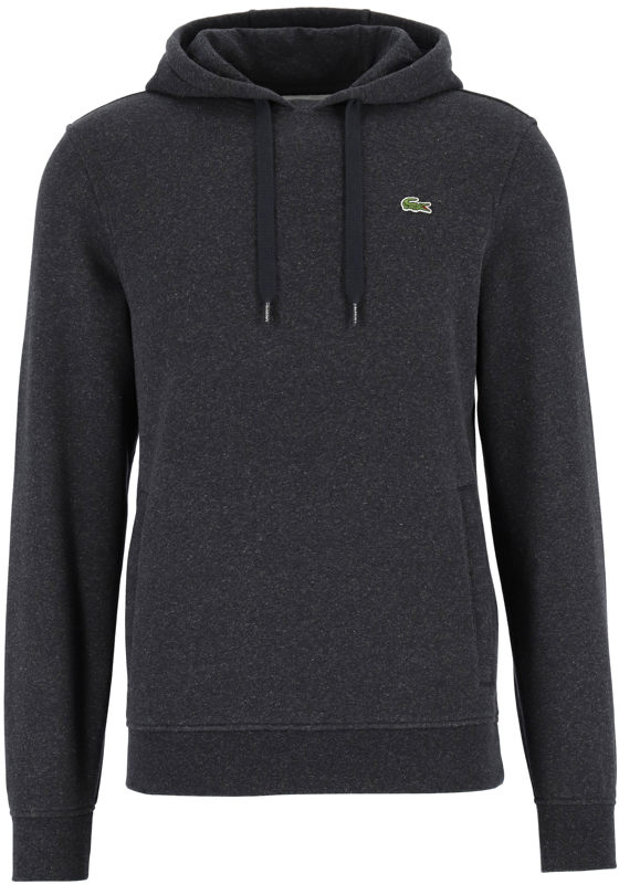 Lacoste heren hoodie sweatshirt, antraciet grijs melange Lacoste heren hoodie sweatshirt, antraciet grijs melange
