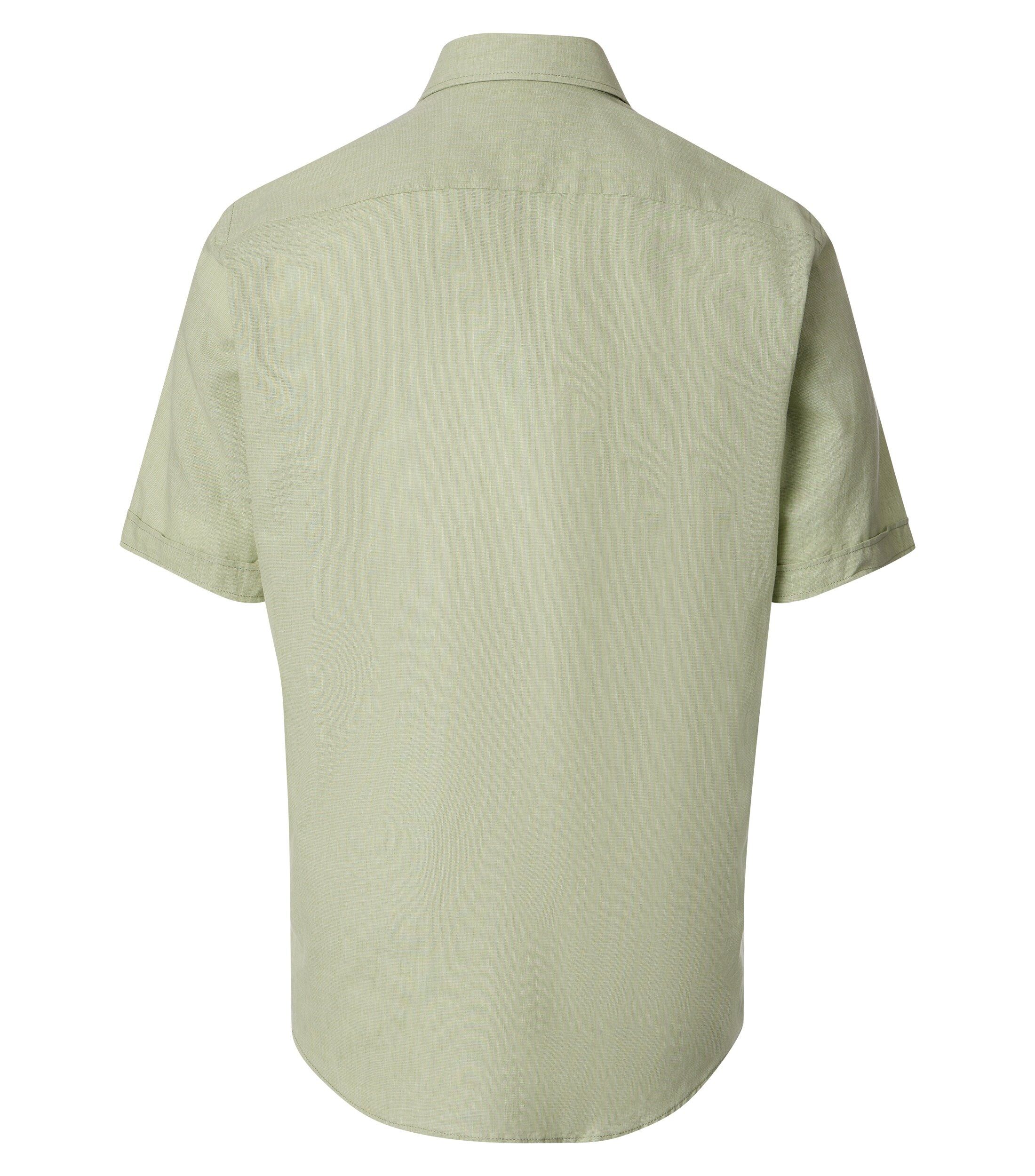 CASA MODA Sport casual fit overhemd, korte mouw, structuur, groen