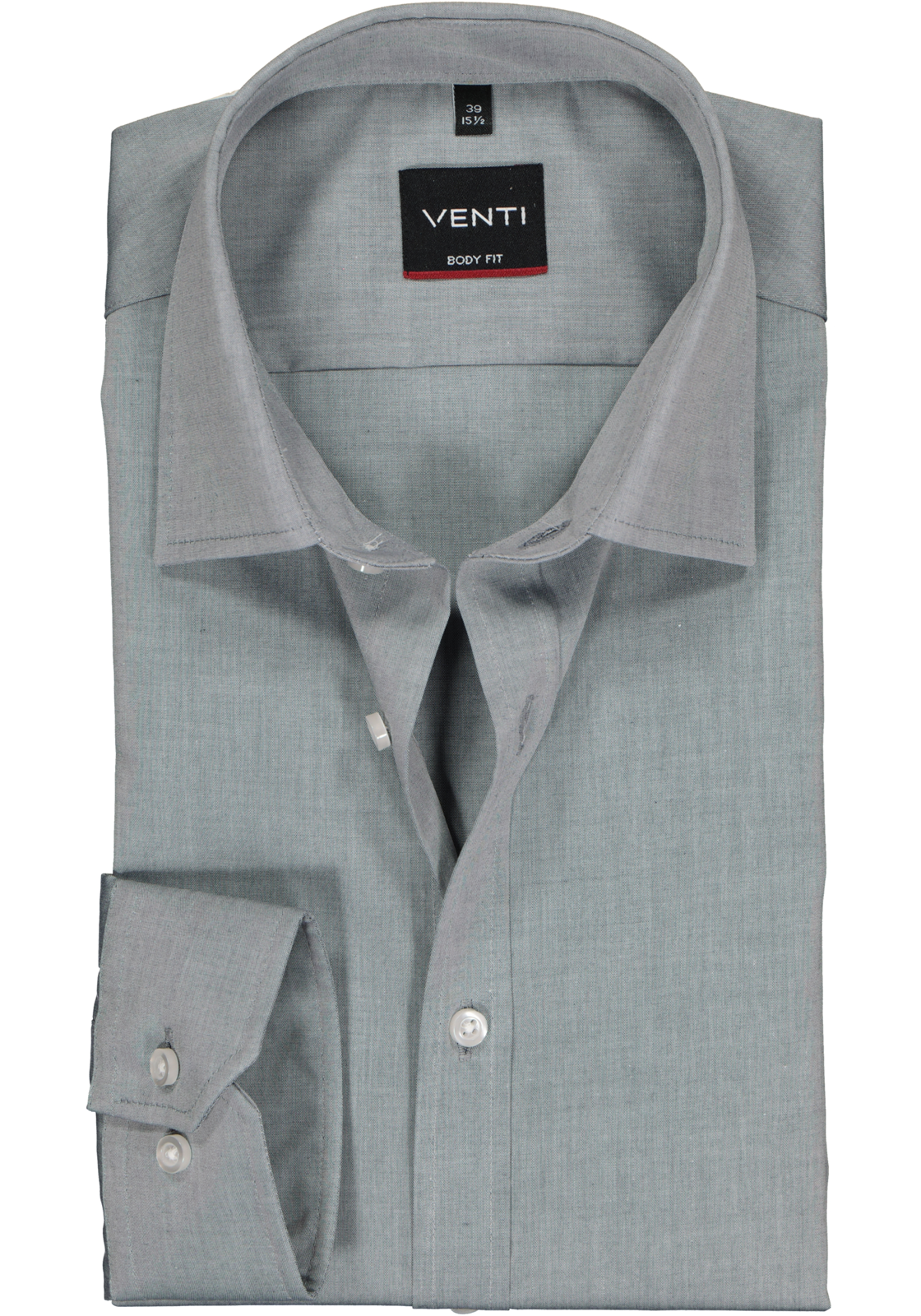 1-4060031389402_venti-overhemd_HR VENTI body fit overhemd, grijs