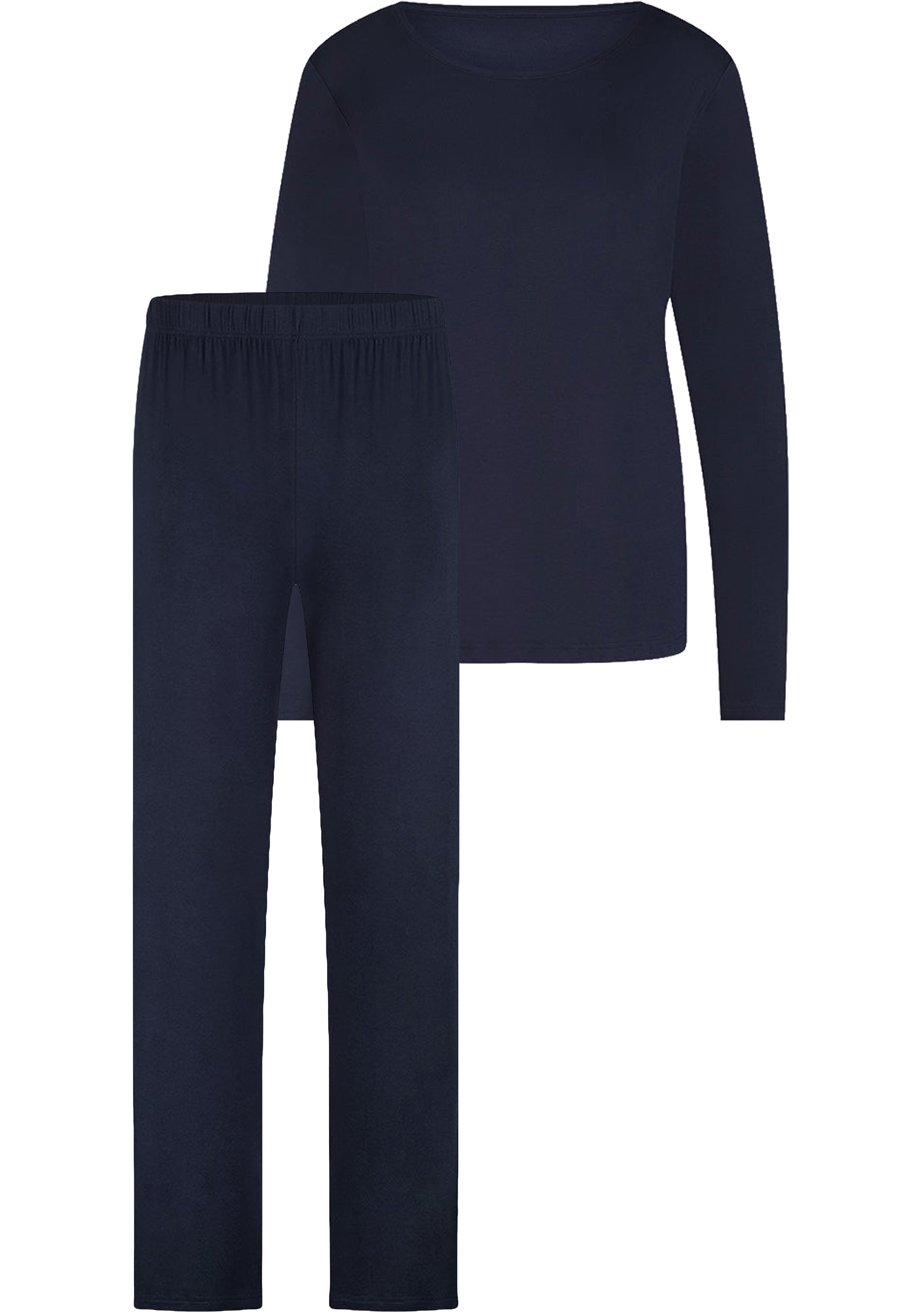 Bamboo Basics Nina pyjama set, dames pyjama, donkerblauw