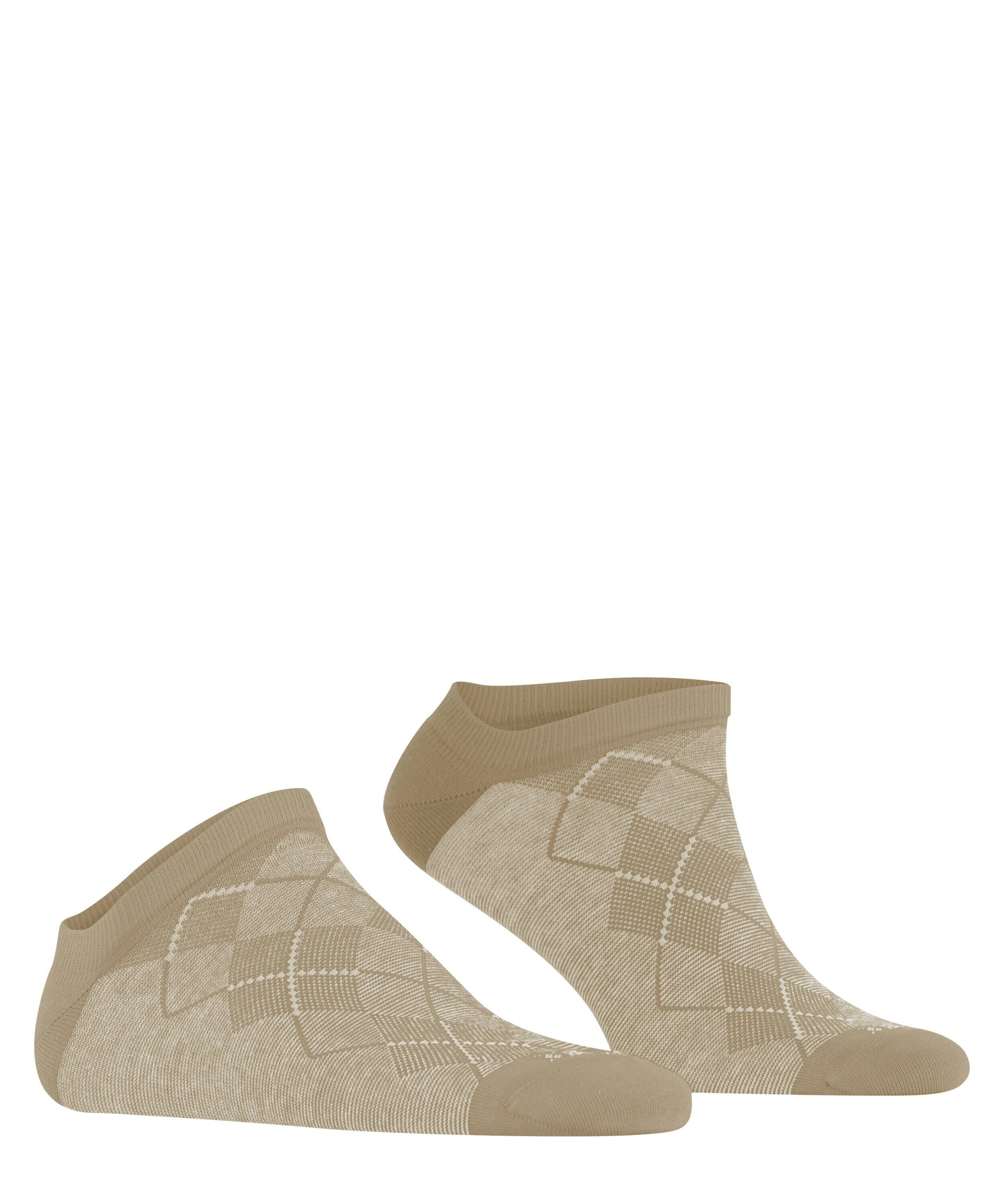 Burlington Carrington heren sneakersokken, bruin (desert sand)