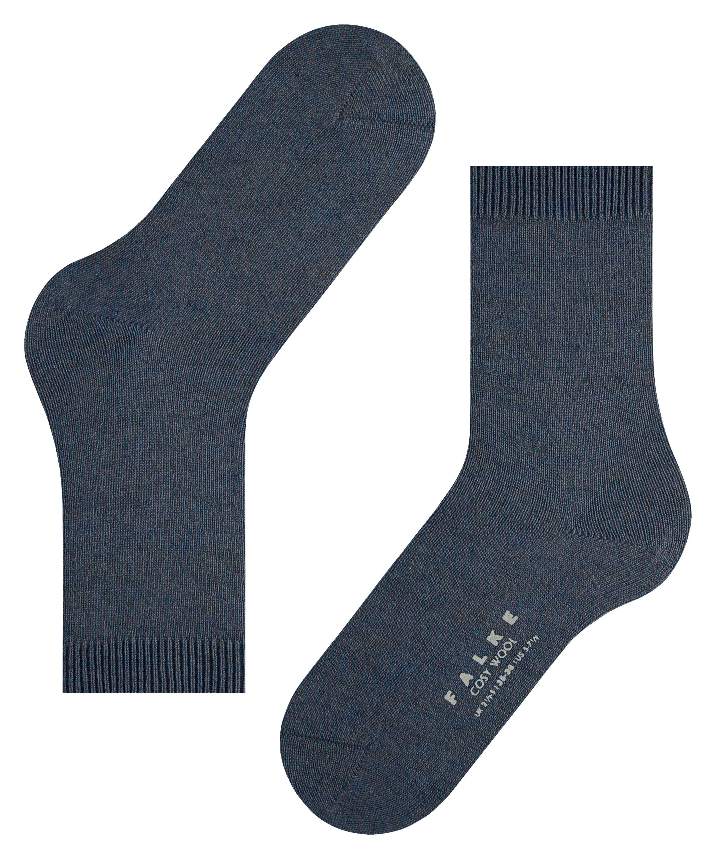 FALKE Cosy Wool damessokken, blauw (dark blue melange)