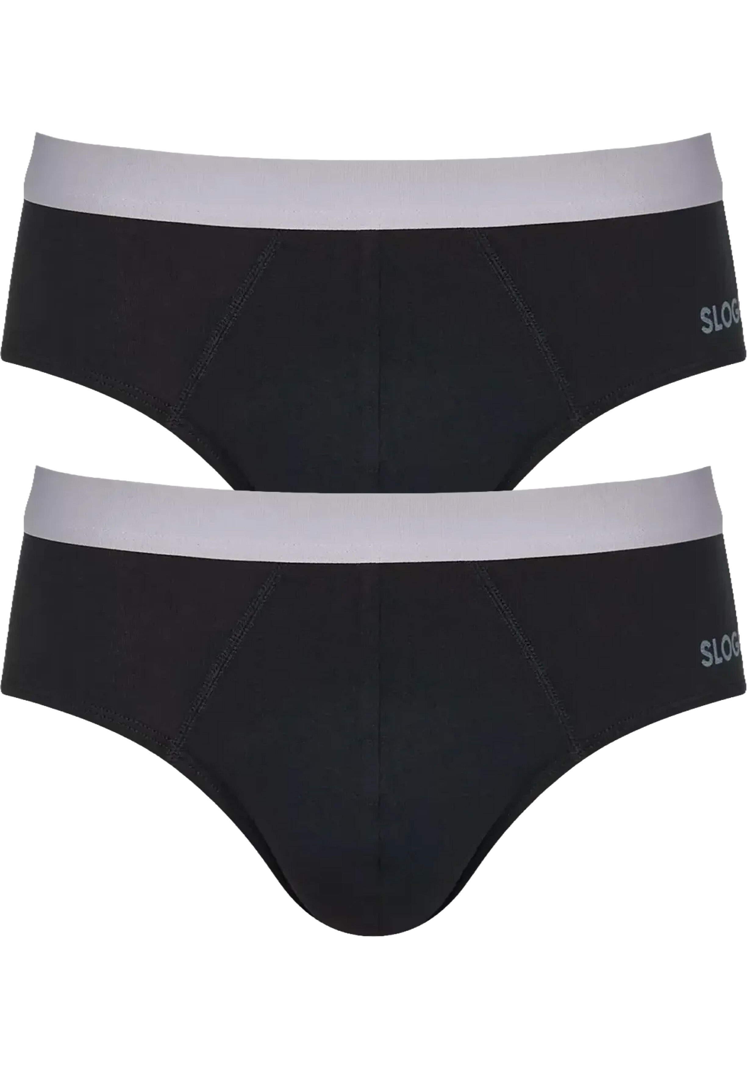 Sloggi Men GO ABC 2.0 Brief, heren slip (2-pack), zwart