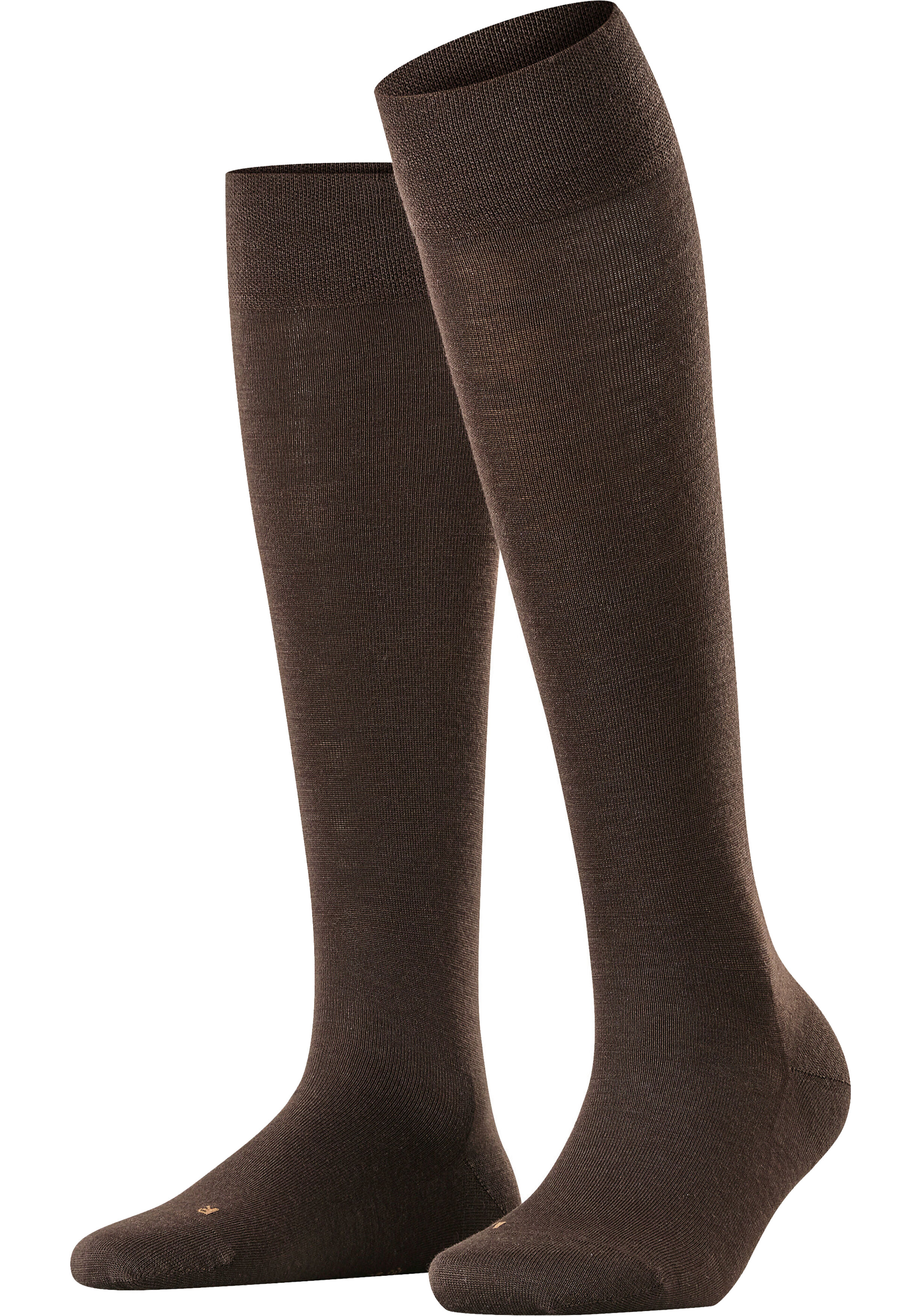FALKE Sensitive Berlin dames kniekousen, bruin (dark brown)