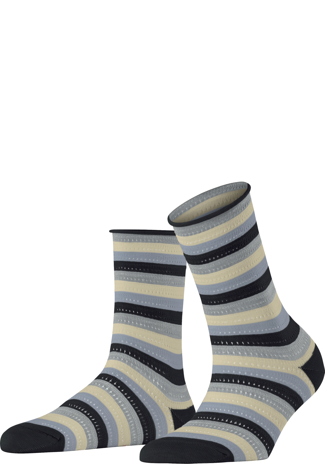 FALKE Dopamine Stripe damessokken, zwart (black) FALKE Dopamine Stripe damessokken, zwart (black)