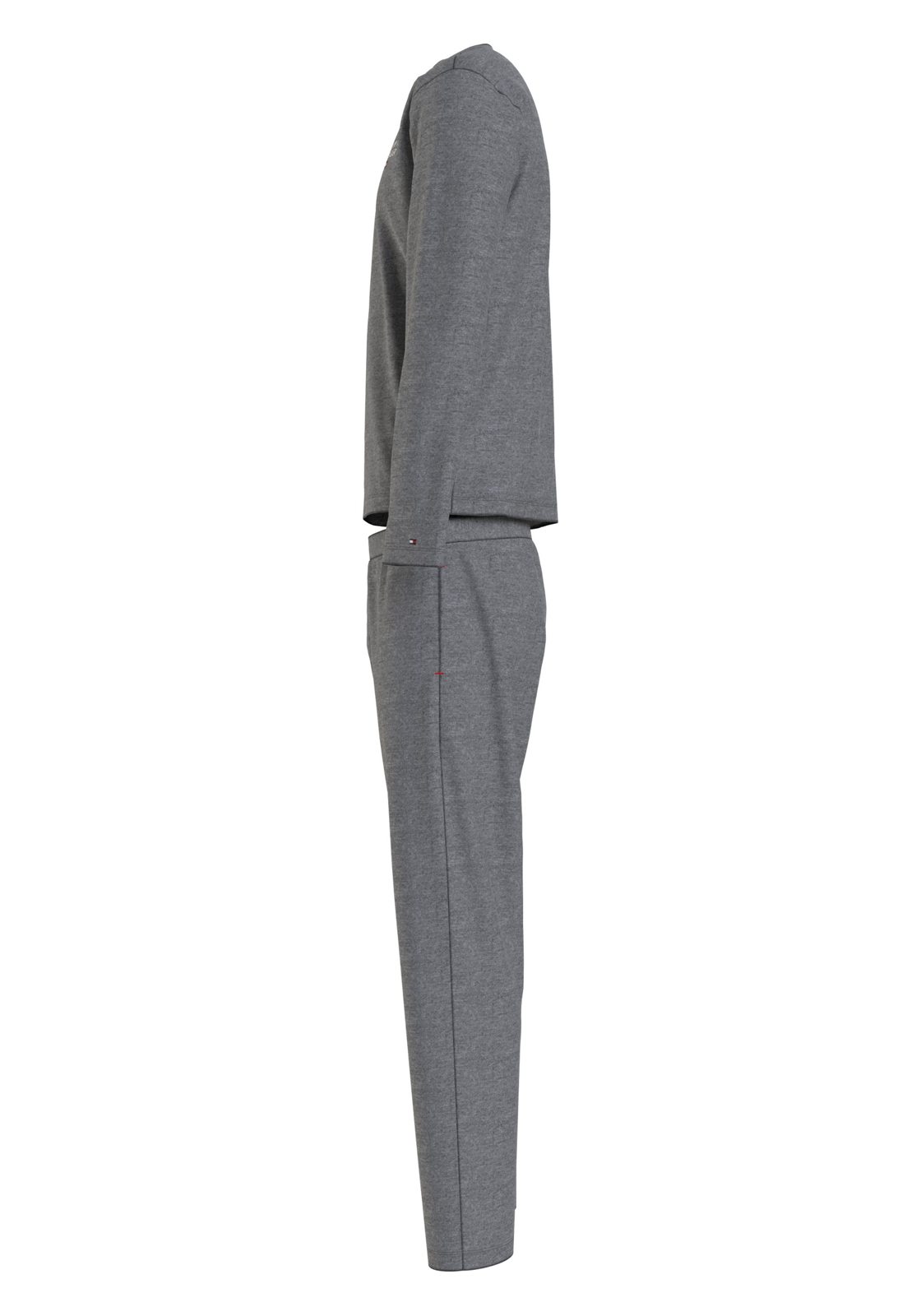 image_5_UM0UM03114P5Q_D2_C3307wid Tommy Hilfiger heren pyjama O-hals, PJ Set jersey, grijs