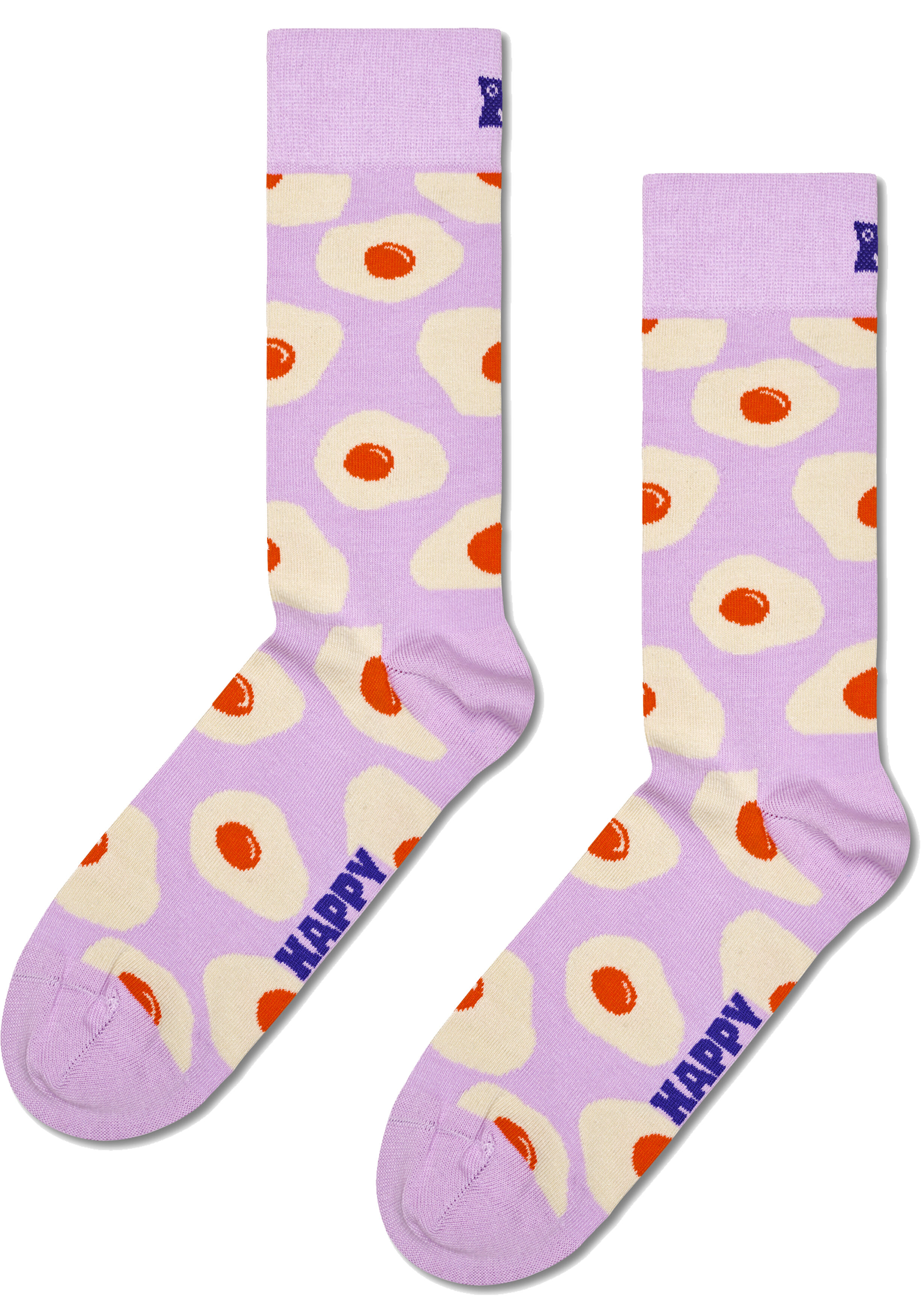 Happy Socks Sunny Side Up Sock, unisex sokken, lila