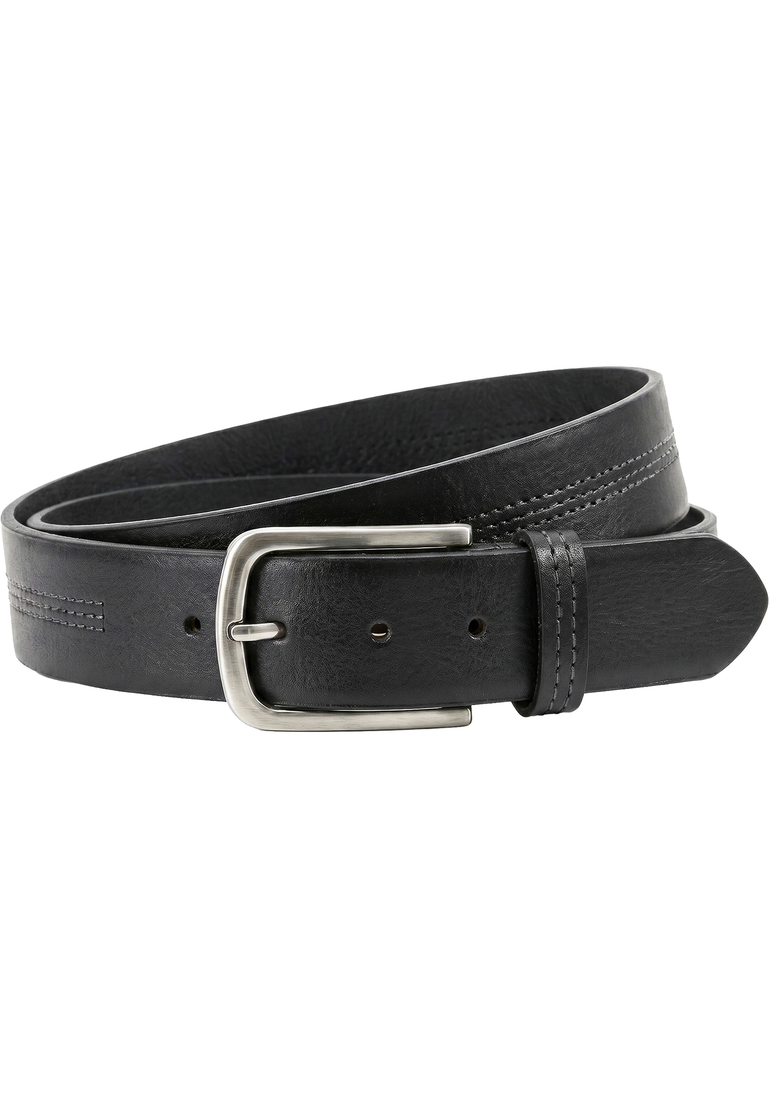 HECHTER leren heren riem, zwart