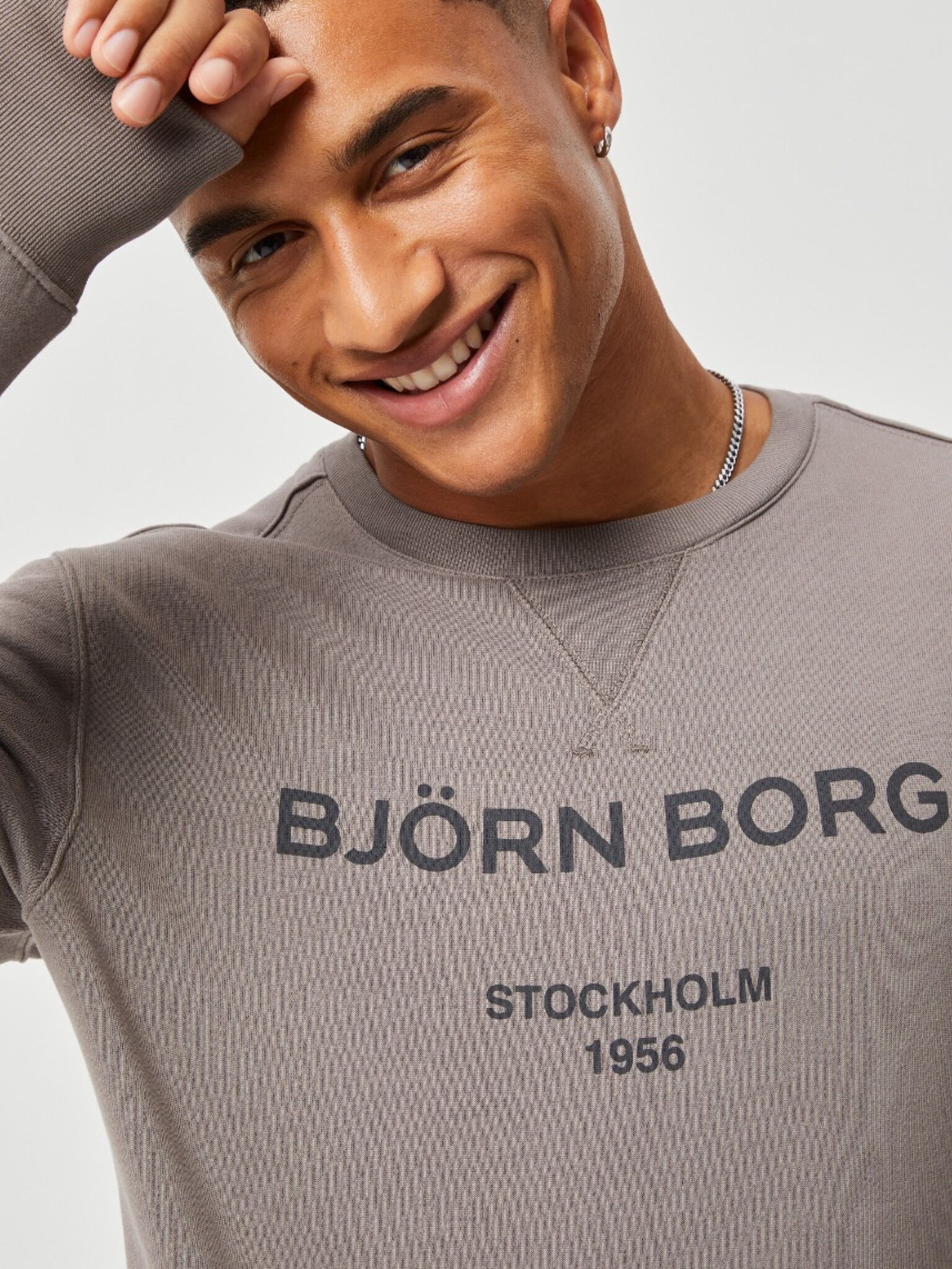 Bjorn Borg Logo Crew, grijs