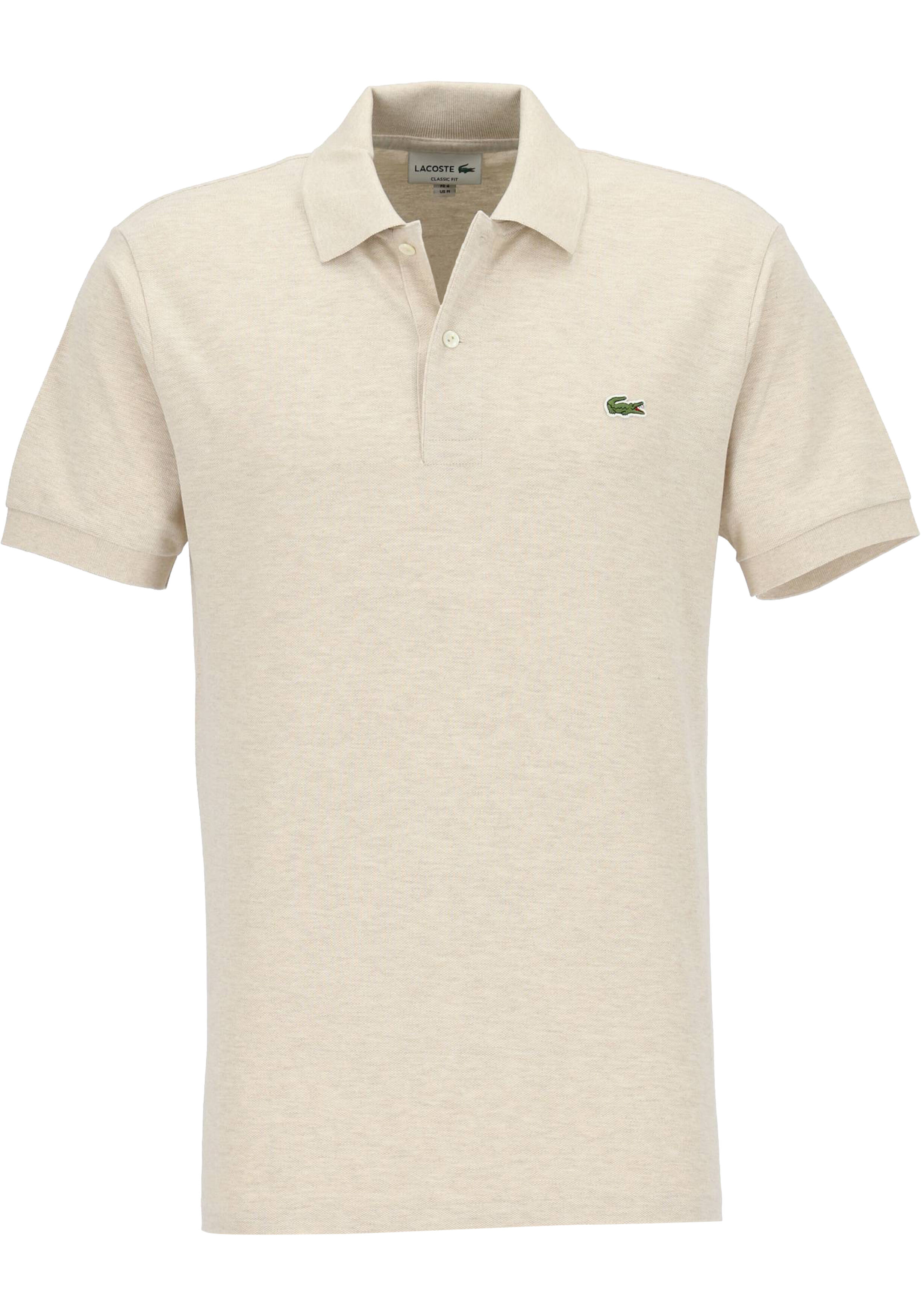 Lacoste Classic Fit polo, grijs beige