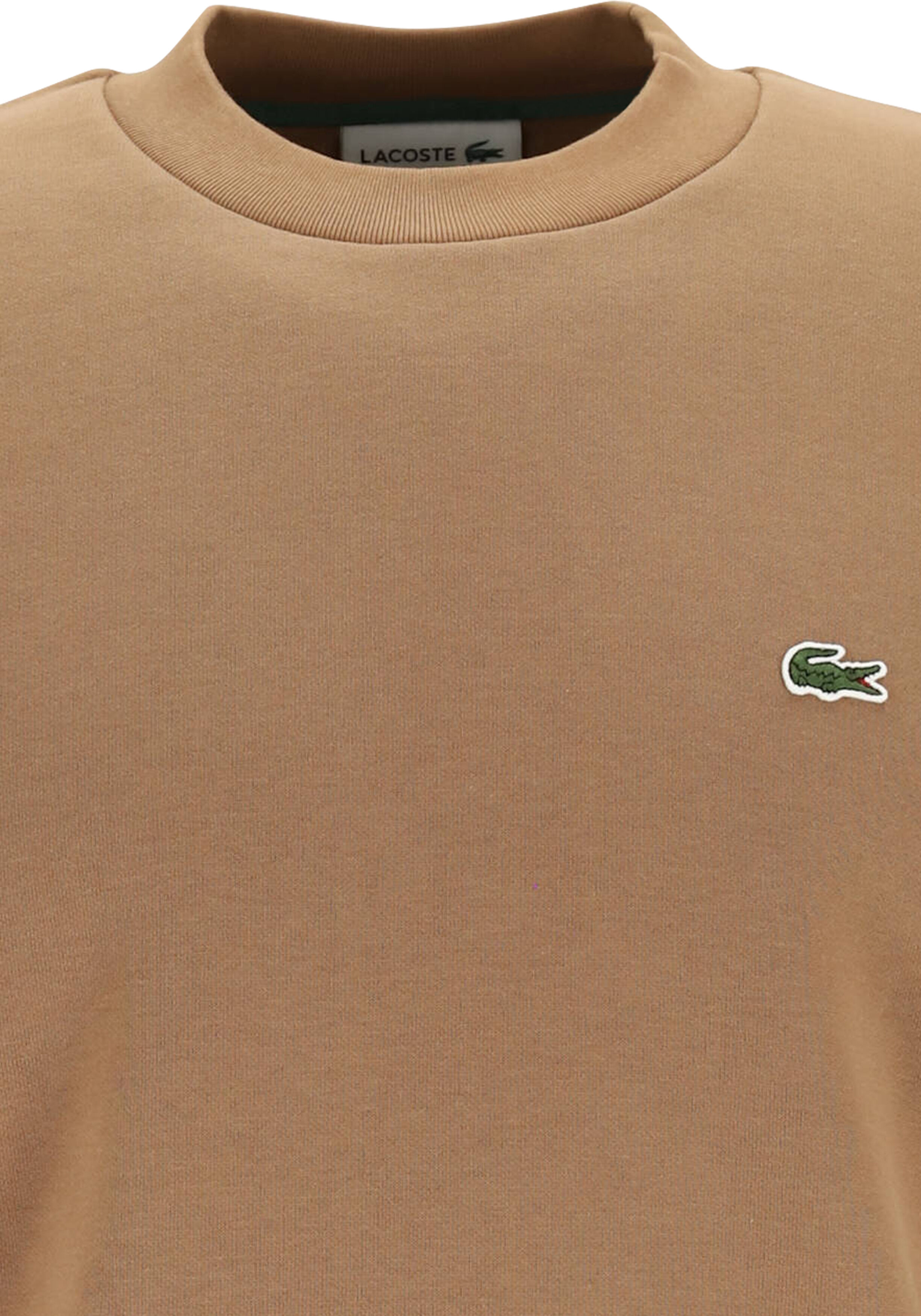 Lacoste heren sweatshirt, lichtbruin, Cookie