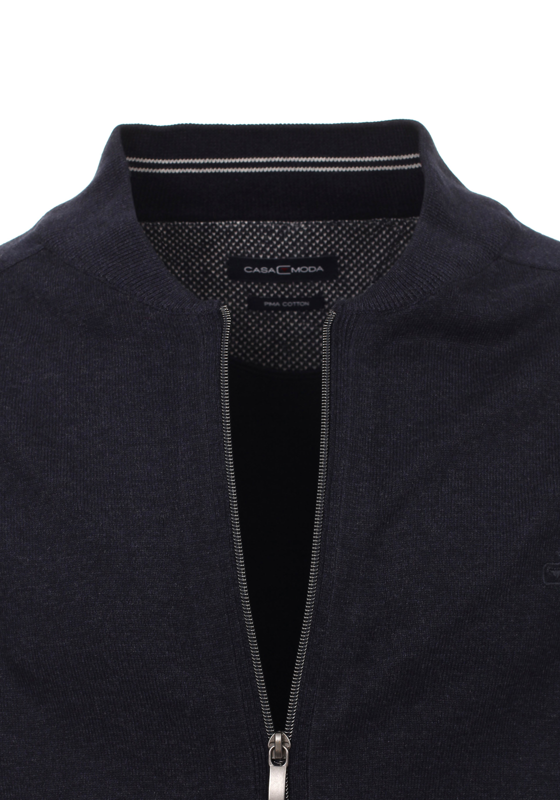 3-4060031641470-casa-moda-vest_HR CASA MODA heren vest katoen, met rits, donkerblauw