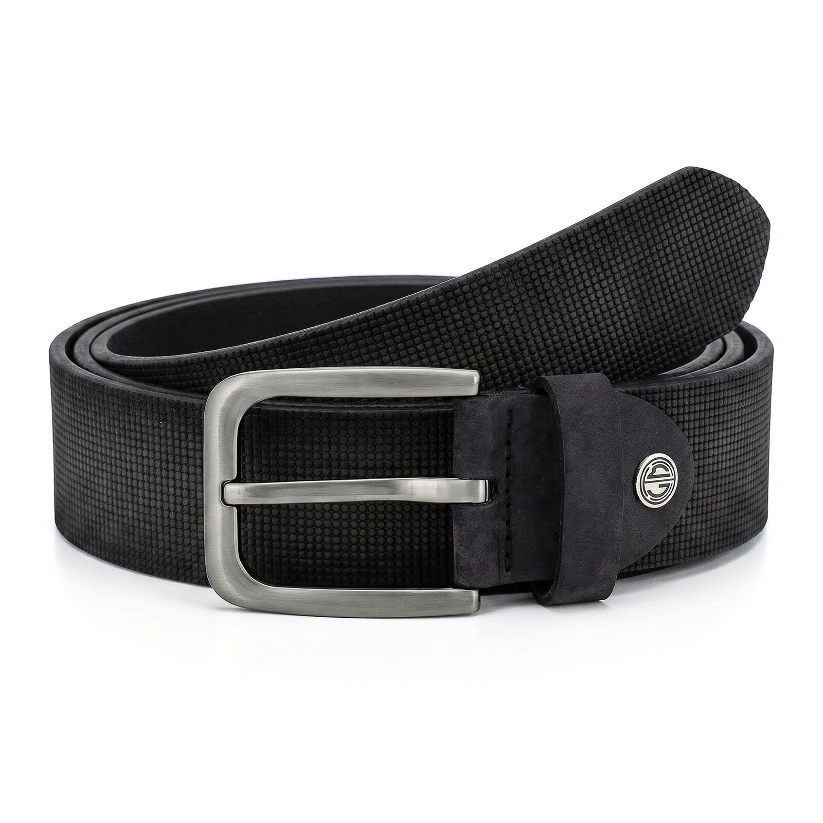 LINDENMANN leren heren riem, zwart