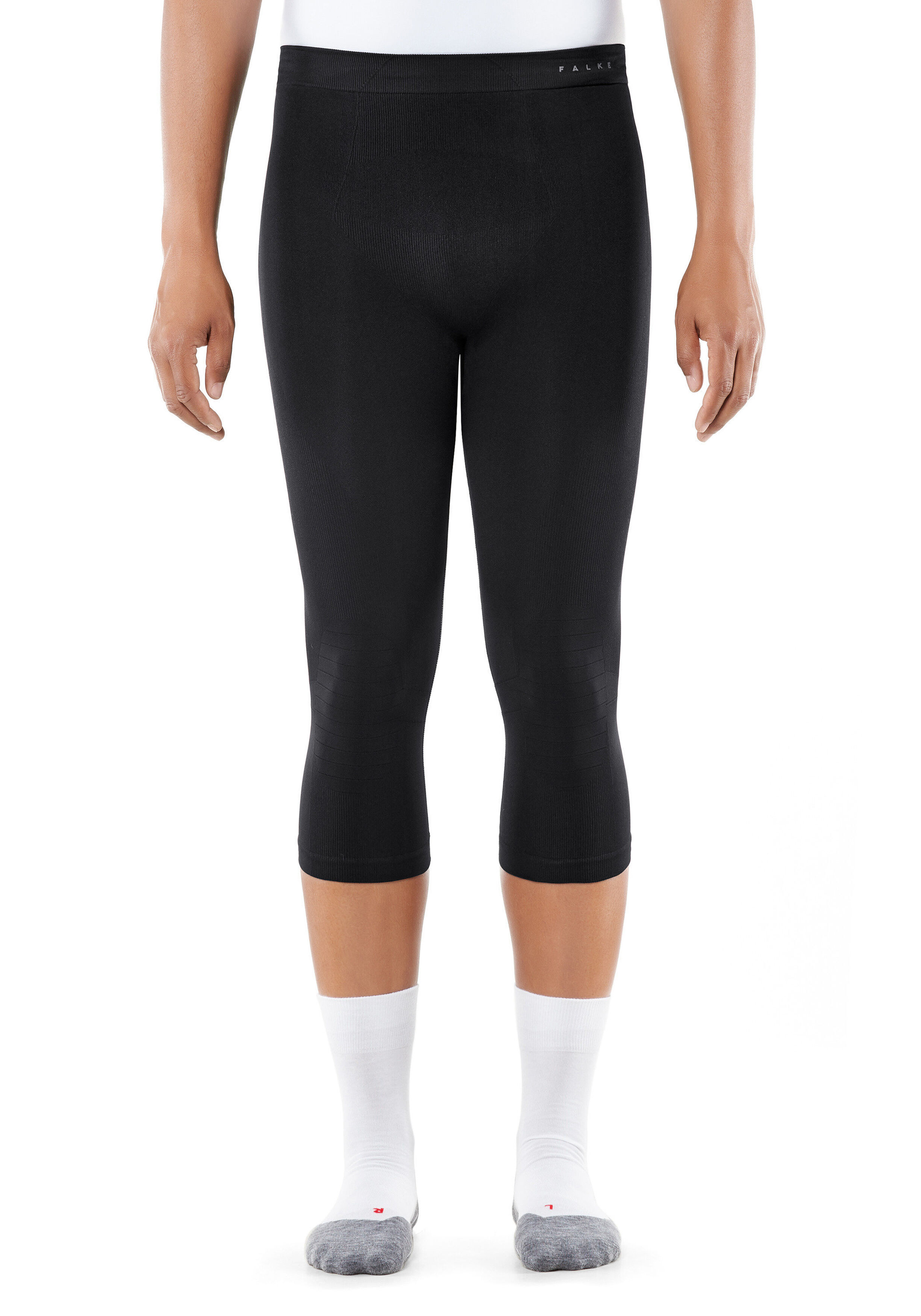 FALKE Maximum Warm heren thermo broek 3/4, zwart 