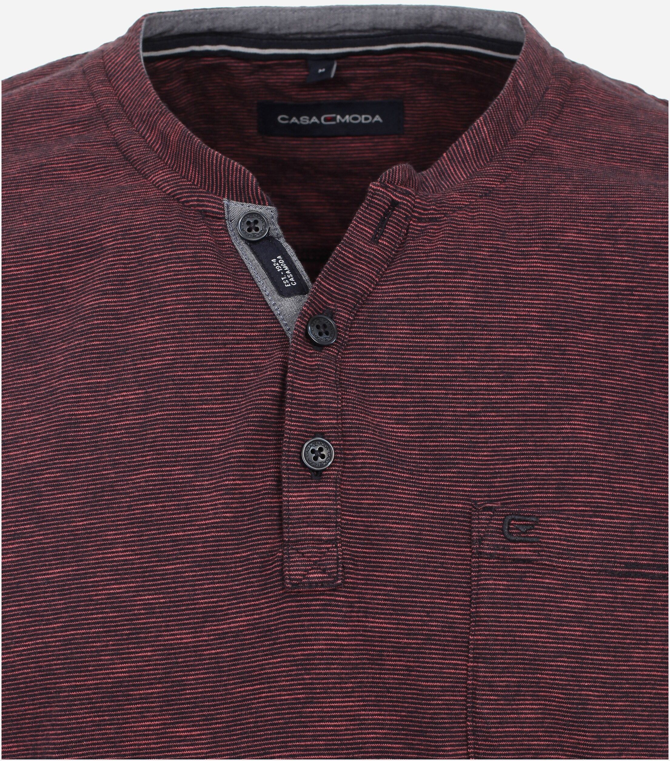 CASA MODA comfort fit heren T-shirt, rood dessin