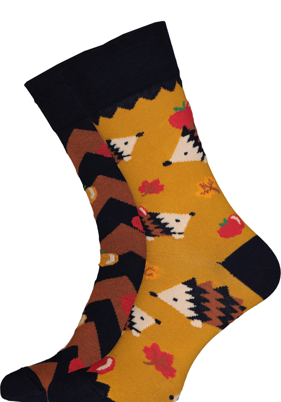 Many Mornings unisex sokken Apple Hedgehog Many Mornings unisex sokken Apple Hedgehog