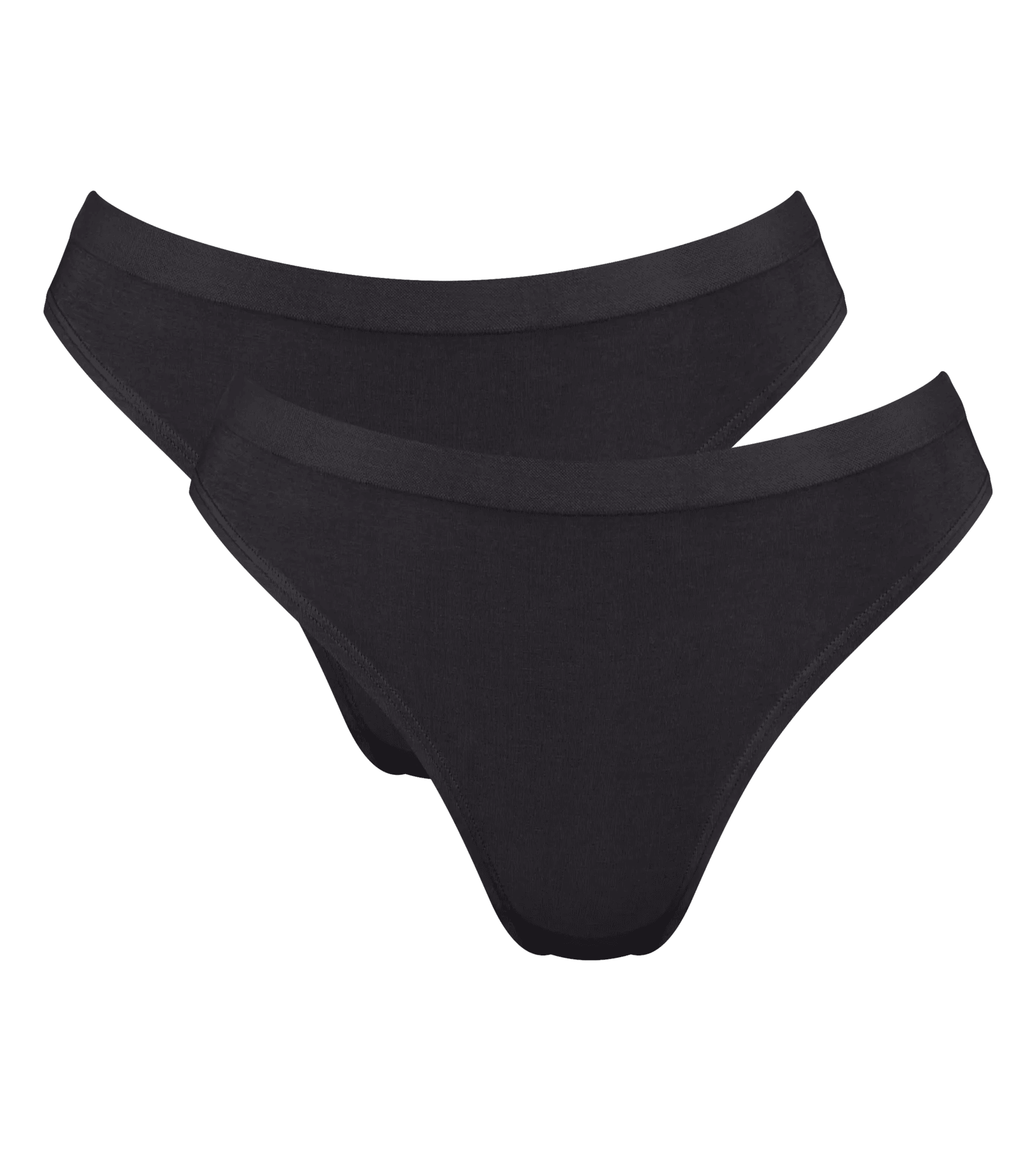 Sloggi Women GO Sense High leg (2-pack), dames slip, zwart