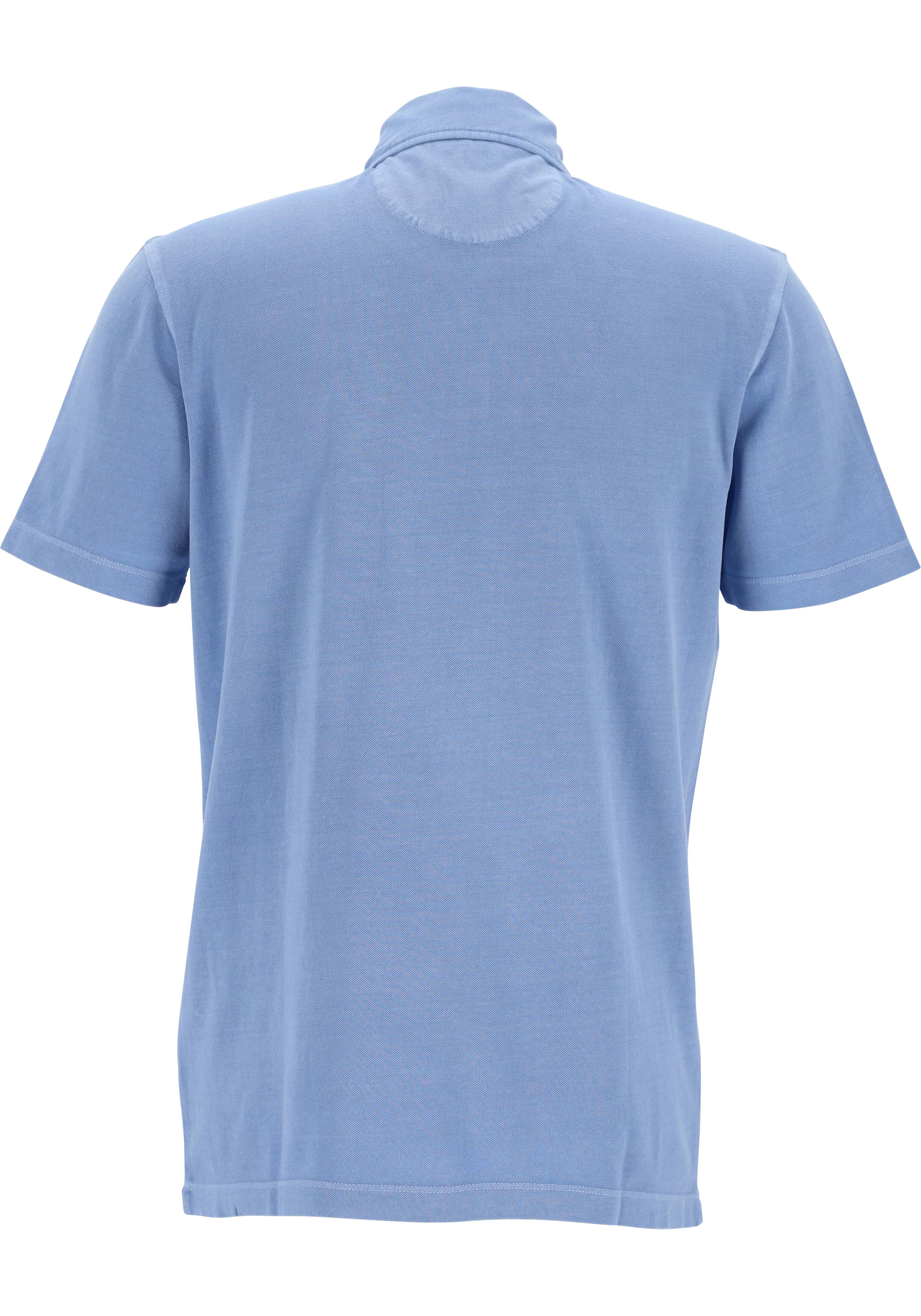 OLYMP Polo Casual, modern fit polo, lichtblauw