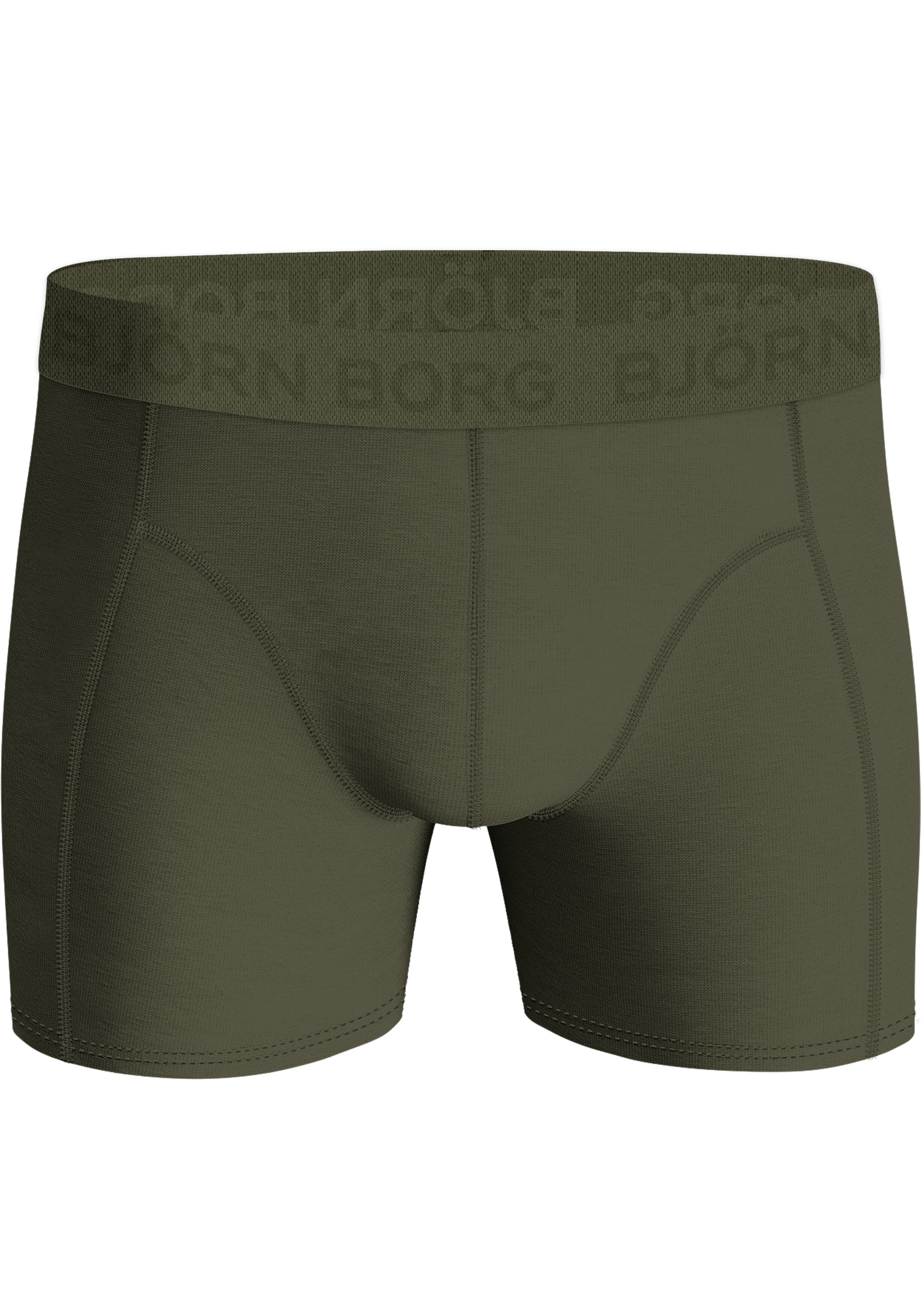 Bjorn Borg Cotton Stretch boxers, heren boxers normale lengte (7-pack), donkerblauw, 5 tinten groen en groene print