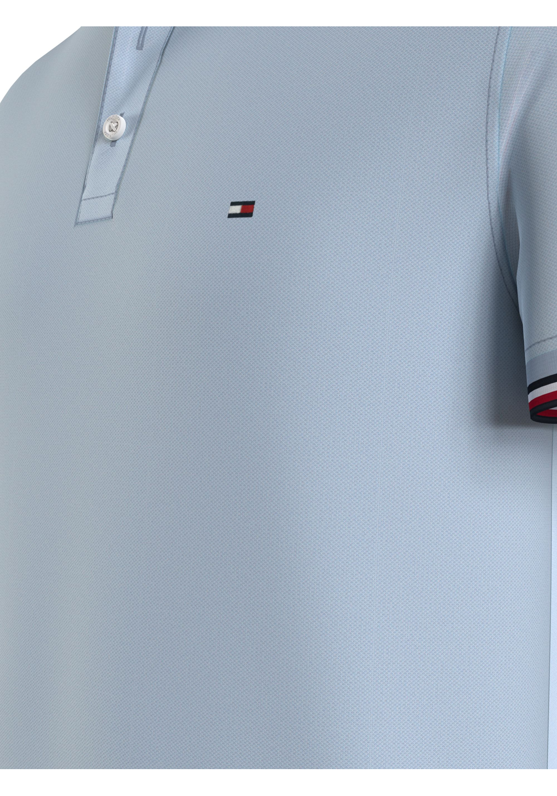 image_6_MW0MW30750C1O_D3_C4101wid2000amphei2000ampop_usm1710 Tommy Hilfiger 1985 Rwb Tipped Slim Polo, heren poloshirt, lichtblauw