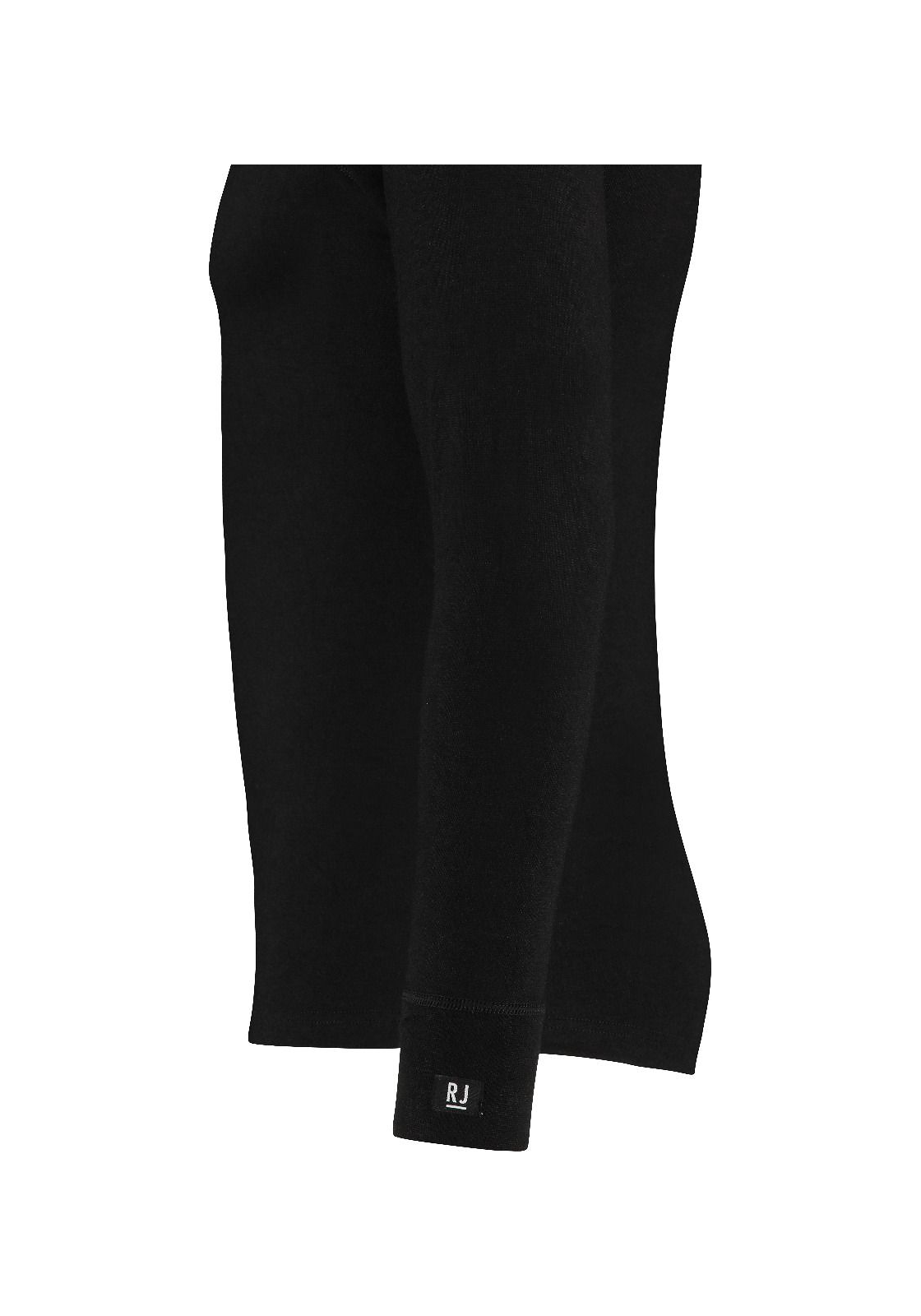 image_4_12-216_zwart_detail RJ Bodywear Thermo stays fresh thermoshirt (1-pack), heren thermoshirt met opstaande boord, zwart