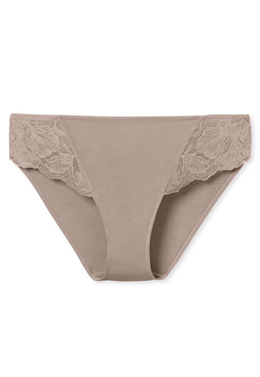 SCHIESSER Modal&Lace slip (1-pack), dames slip kant beige