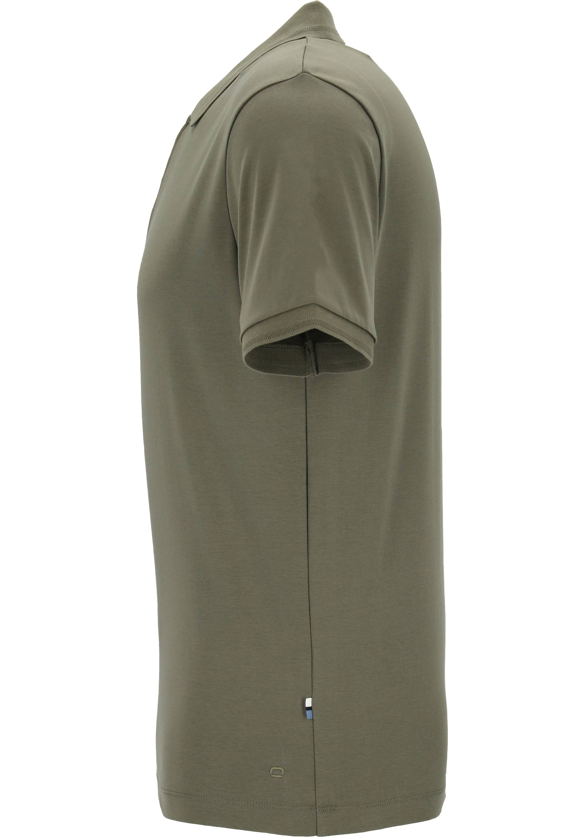OLYMP Polo Casual, modern fit polo, olijfgroen