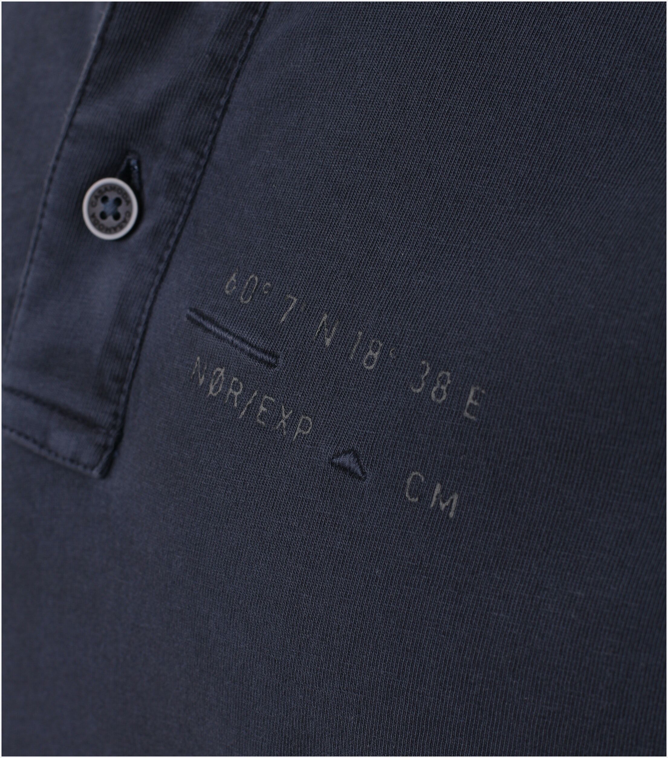 CASA MODA comfort fit polo lange mouw, blauw