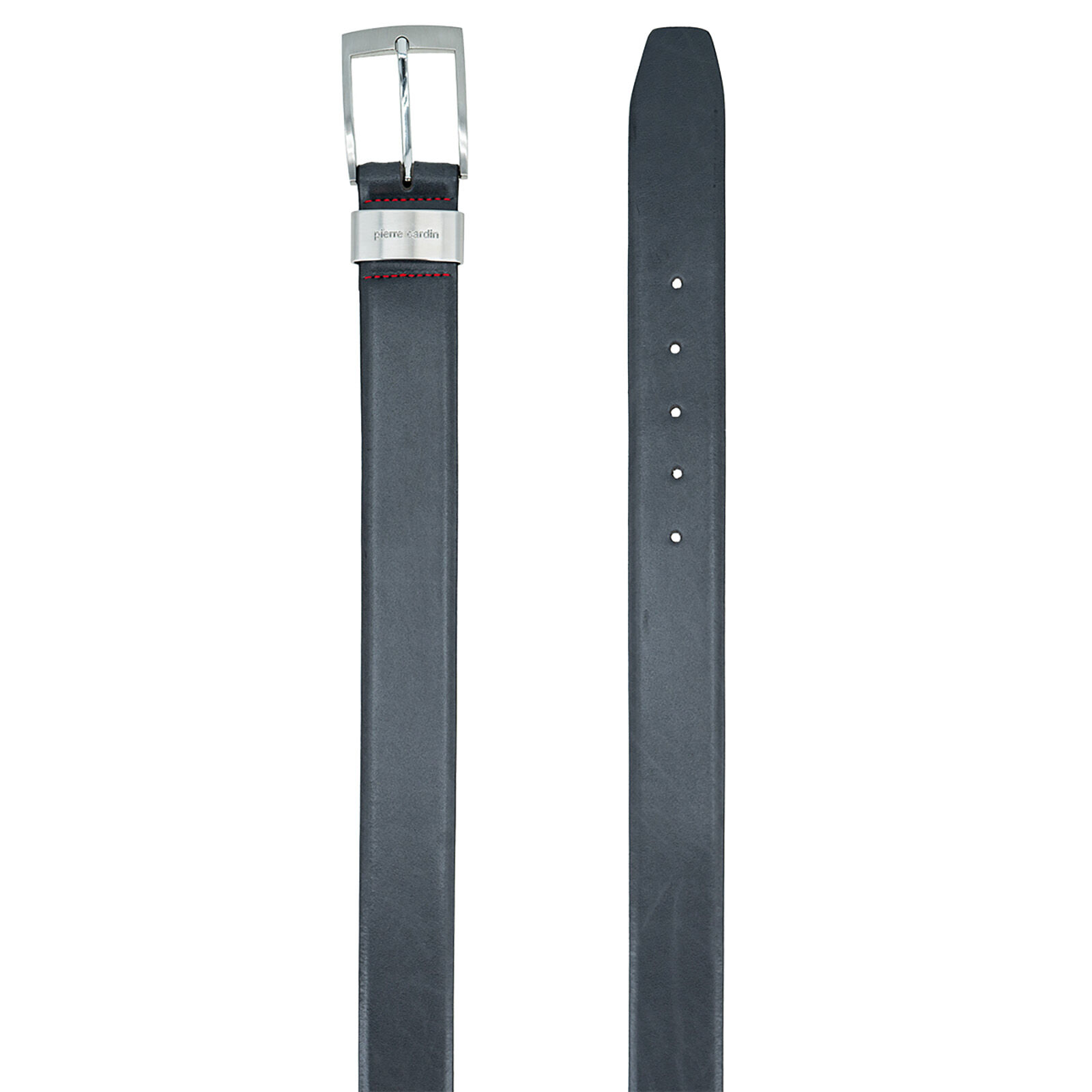 PIERRE CARDIN leren heren riem, grijs
