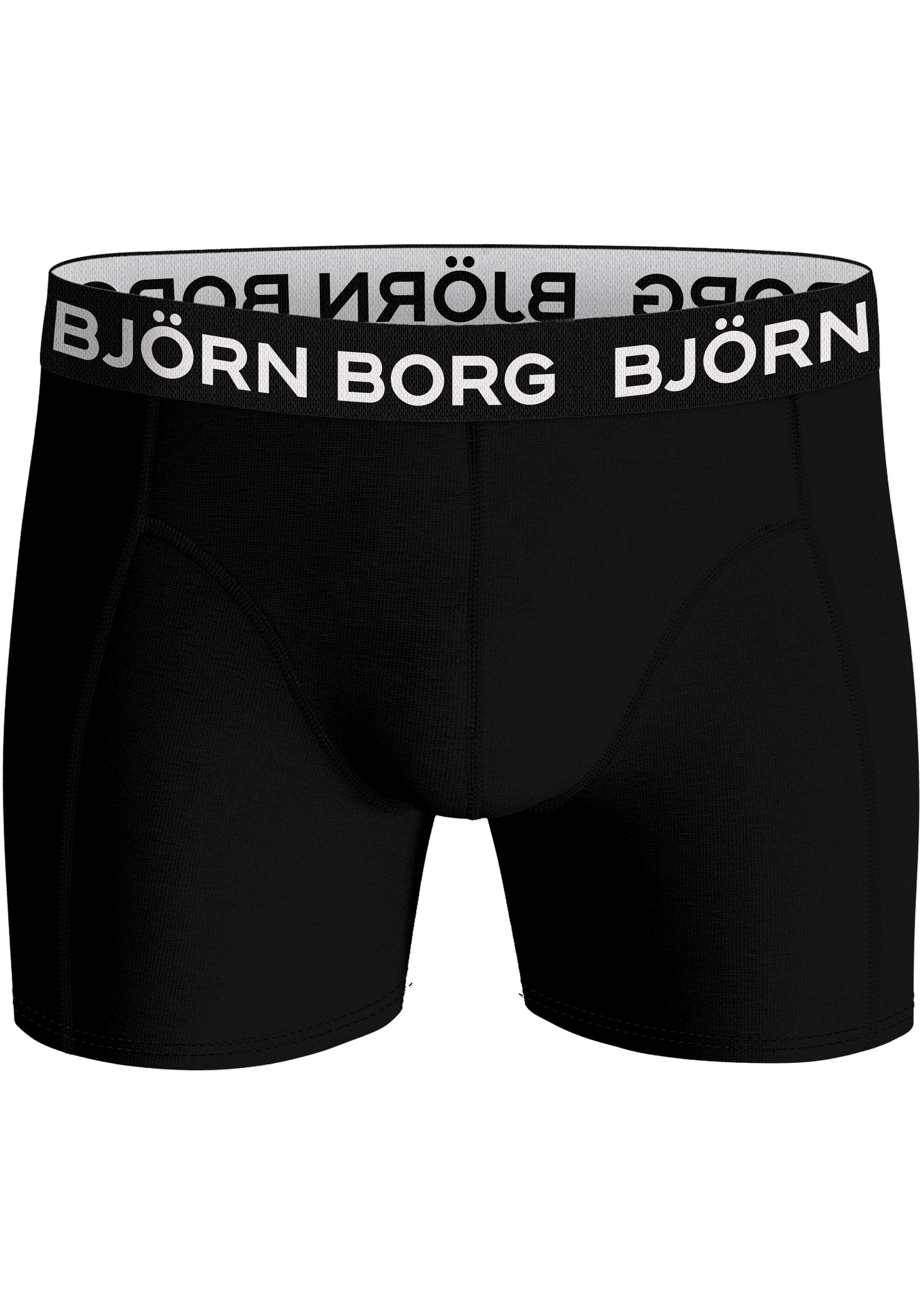 Bjorn Borg Bamboo Cotton Blend boxers, heren boxers normale lengte (3-pack), zwart, zwart, zwart
