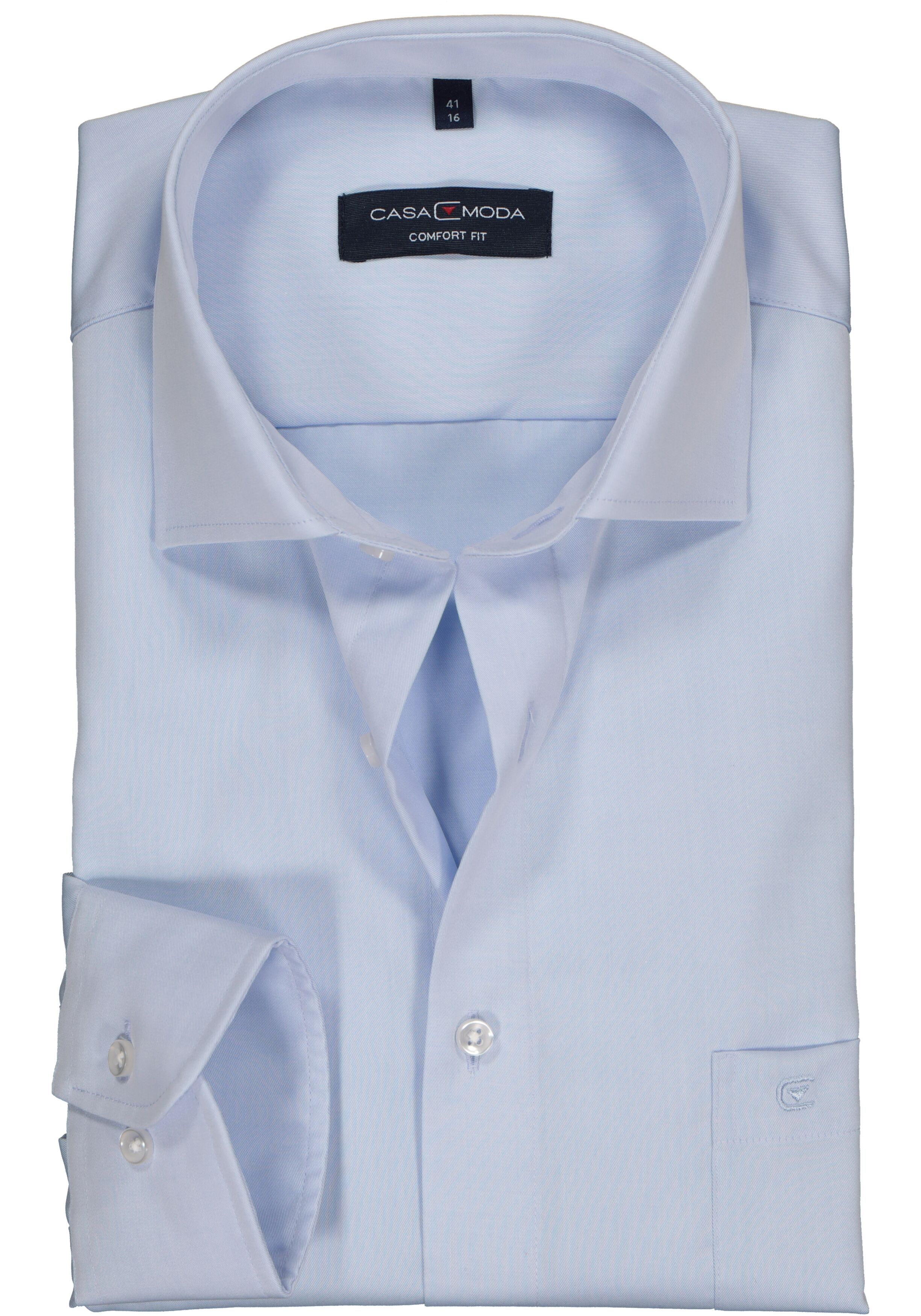 CASA MODA comfort fit overhemd, lichtblauw twill 